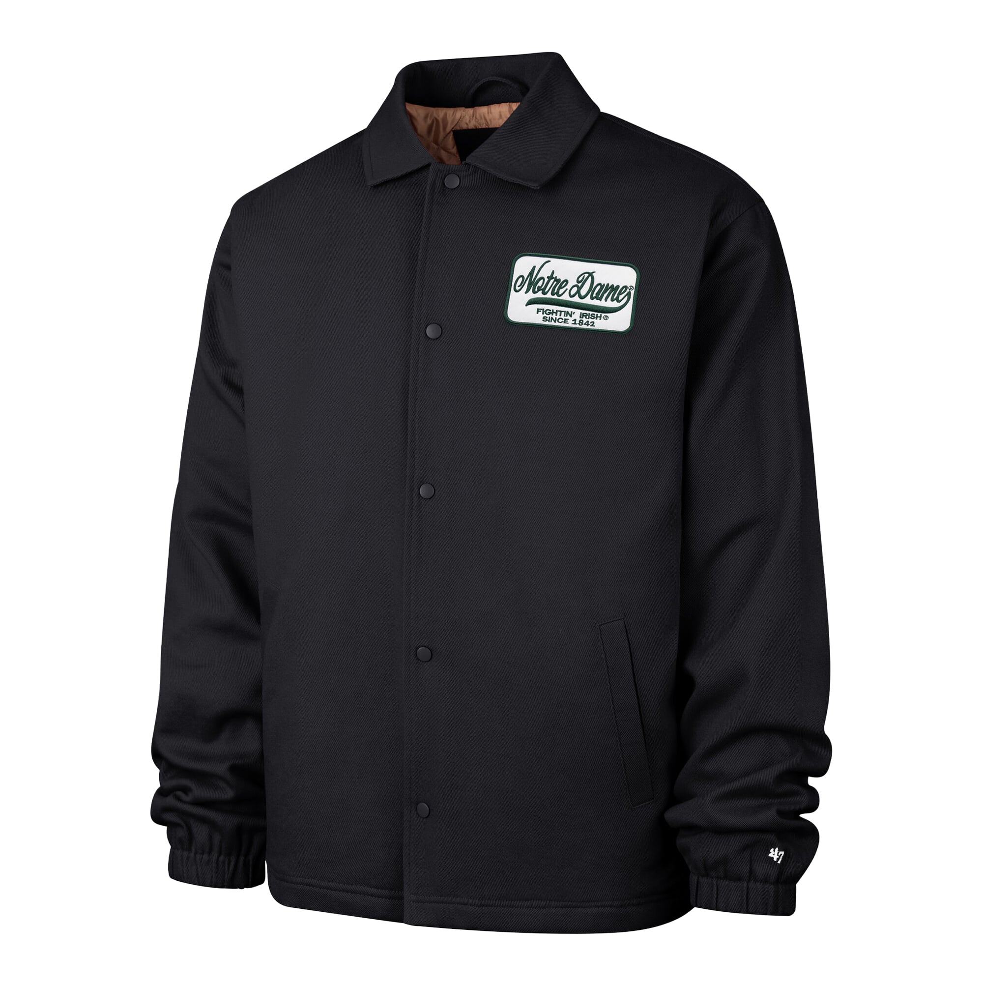 Men's '47 Navy Notre Dame Fighting Irish Retread Full-Snap Coaches Jacket
