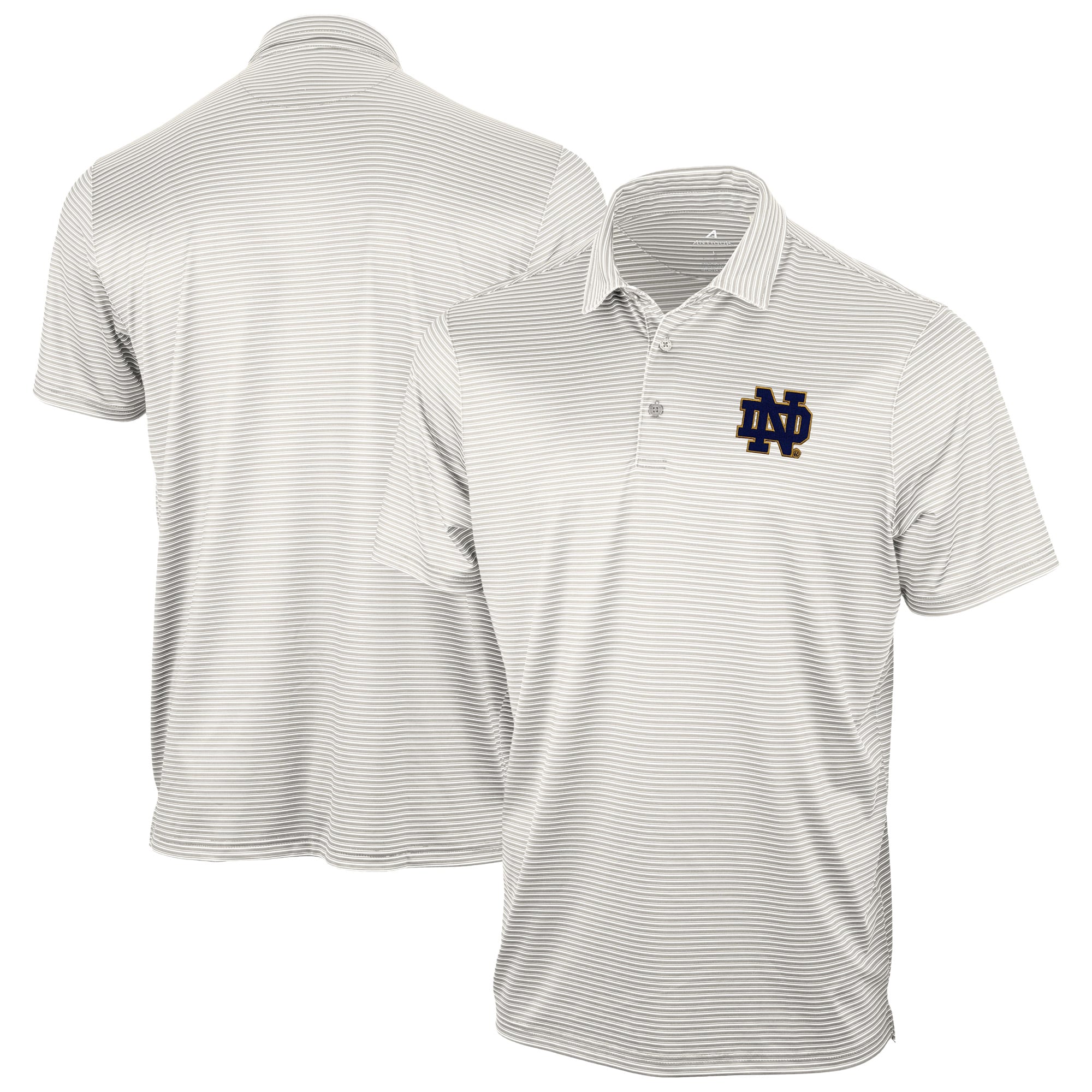 Polo Antigua Gray Notre Dame Fighting Irish Eager pour homme