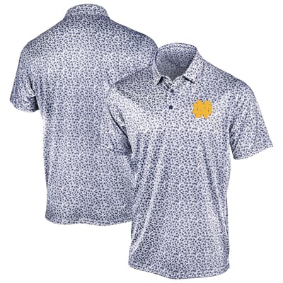 Notre Dame Fighting Irish Antigua Flourish Polo - Navy