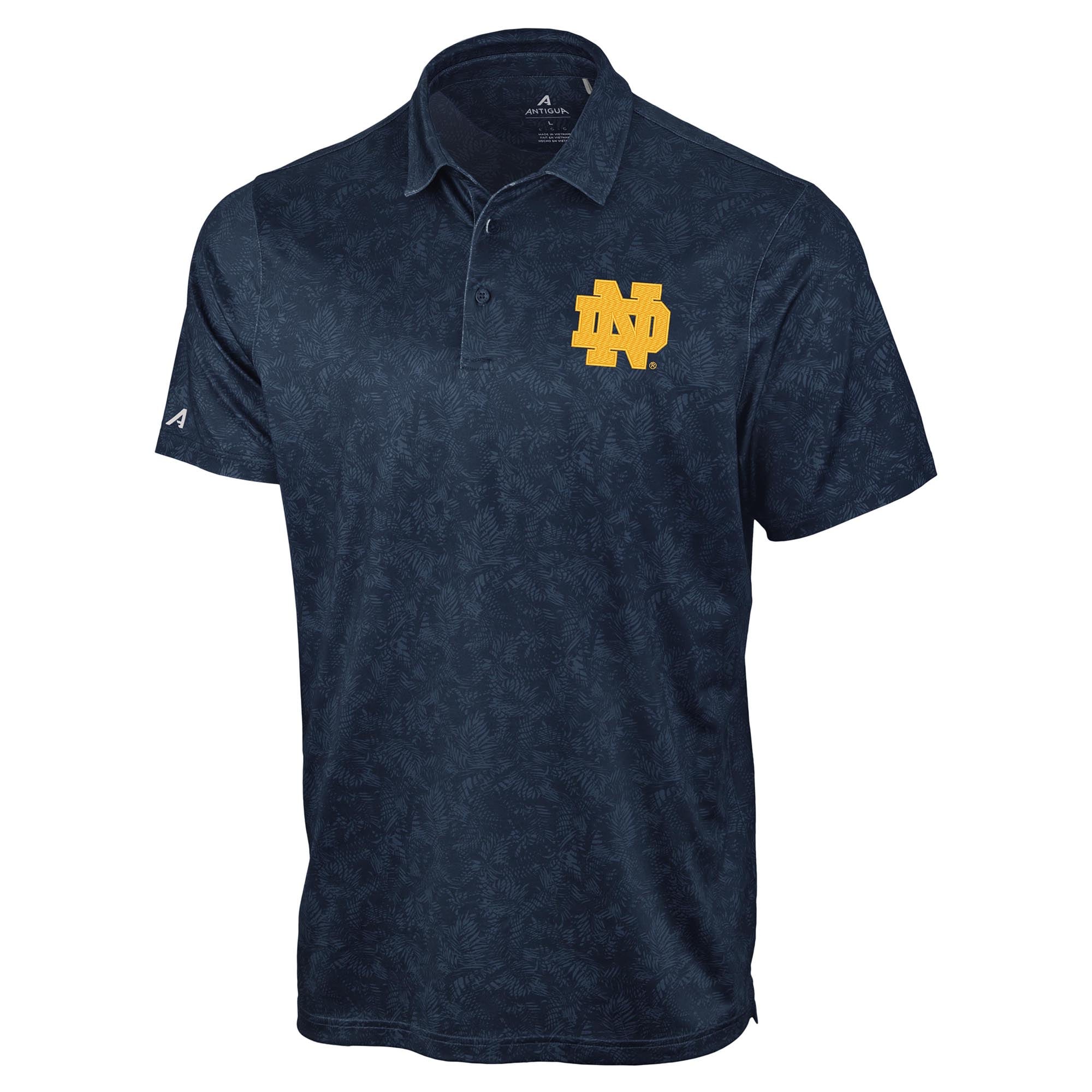 Polo Lush pour homme Antigua Navy Notre Dame Fighting Irish