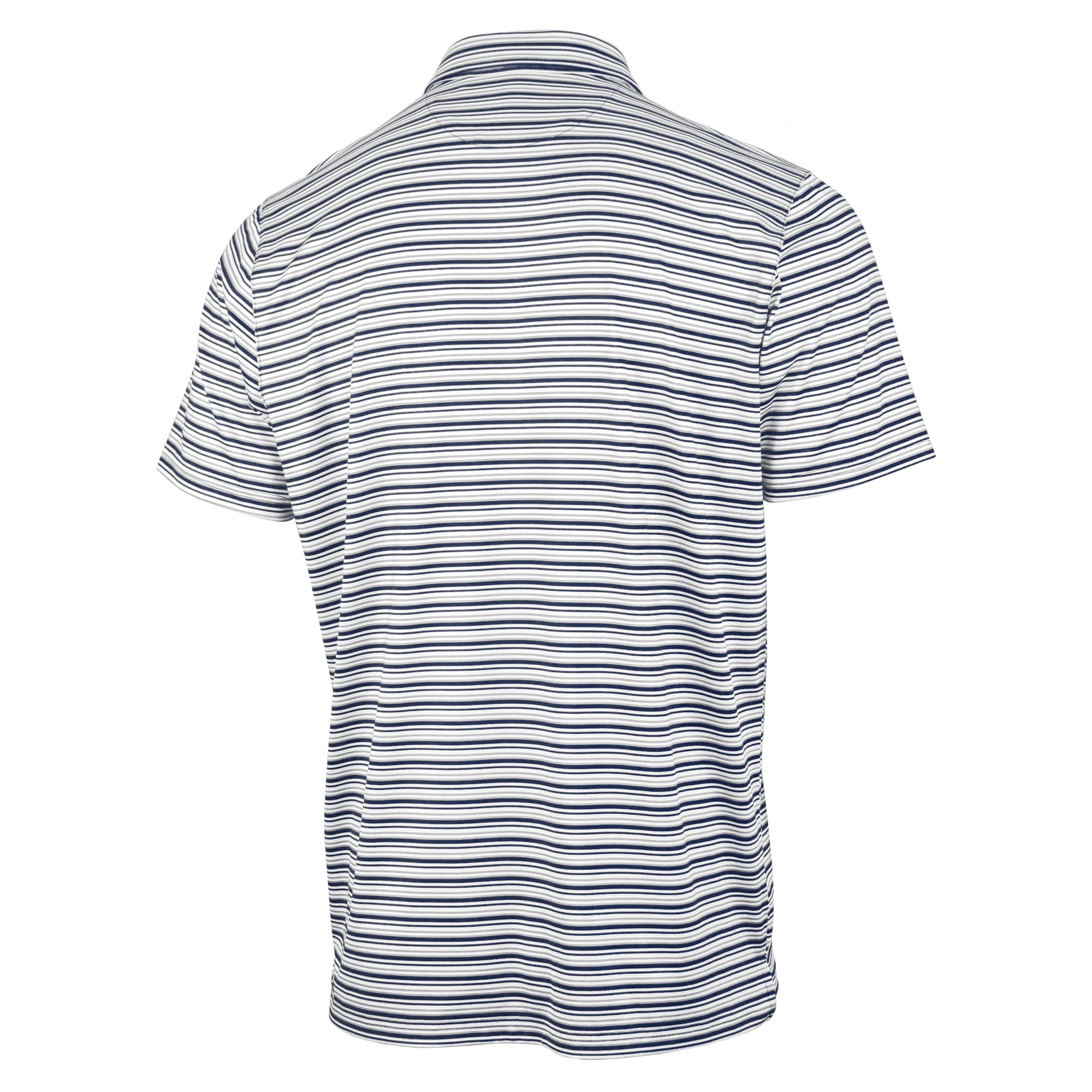 Men's Antigua Navy Notre Dame Fighting Irish Space Stripe Polo