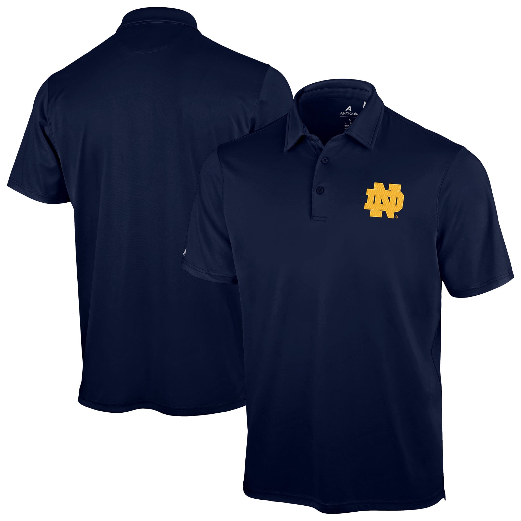 Polo Antigua Navy Notre Dame Fighting Irish Unshakeable Solid pour homme