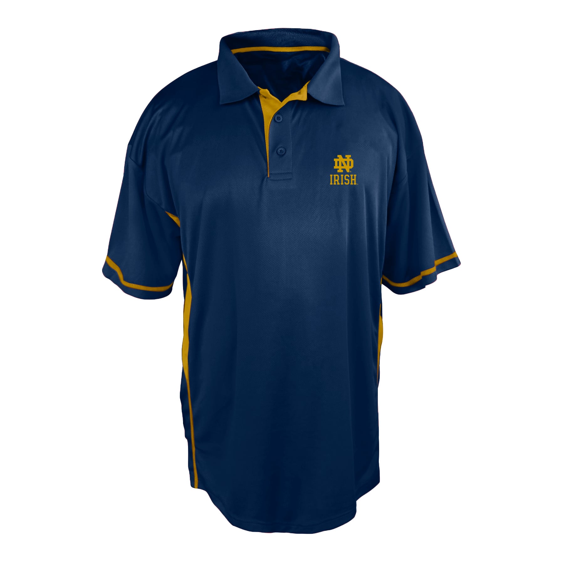 Men's Big and Tall Profile Navy Notre Dame Fighting Irish Color Block Panel Polo