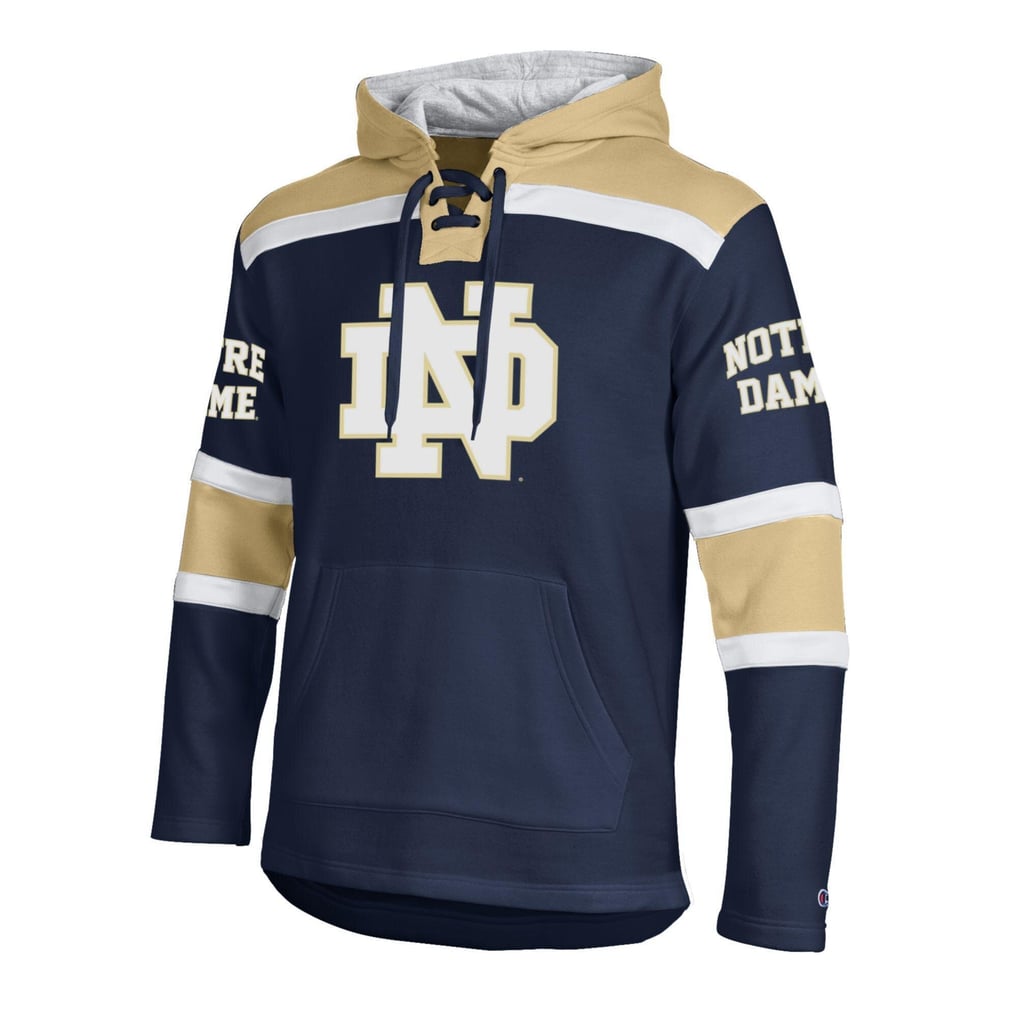Men's Champion Navy Notre Dame Fighting Irish Lacer Fleece Hoodie