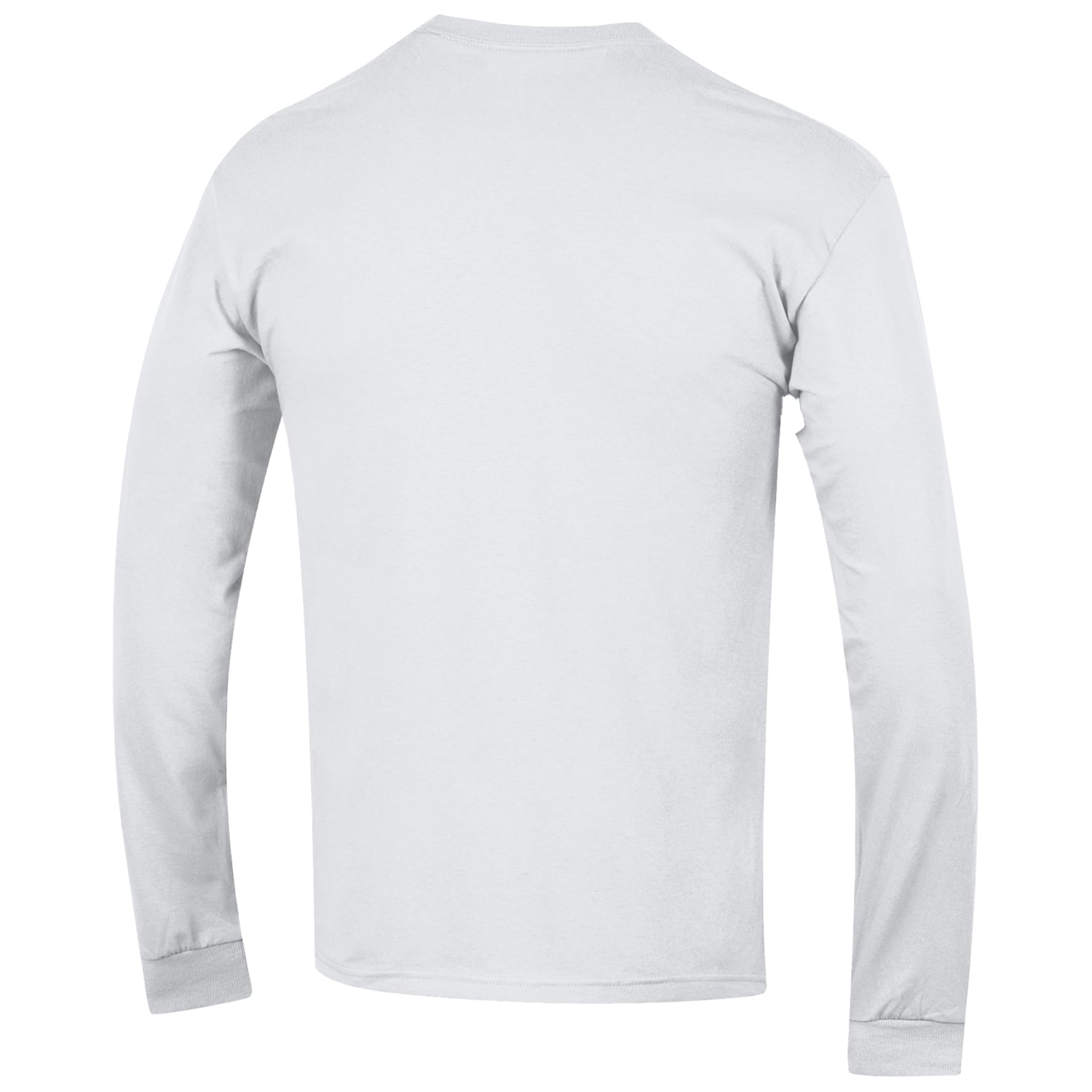 Men's Champion White Notre Dame Fighting Irish Stack Logo Hockey Powerblend Long Sleeve T-Shirt