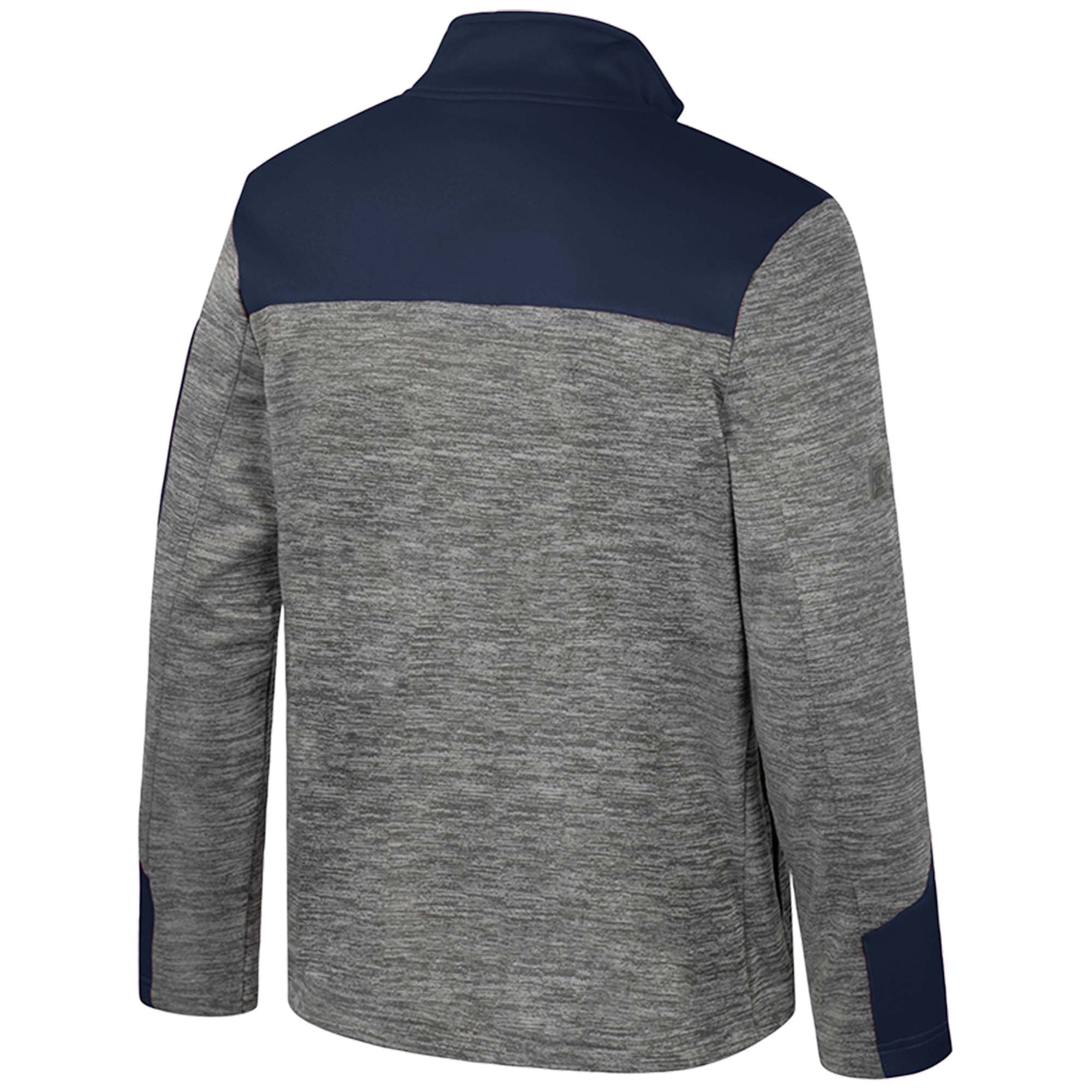 Men's Colosseum  Gray/Navy Notre Dame Fighting Irish Guard Full-Zip Jacket