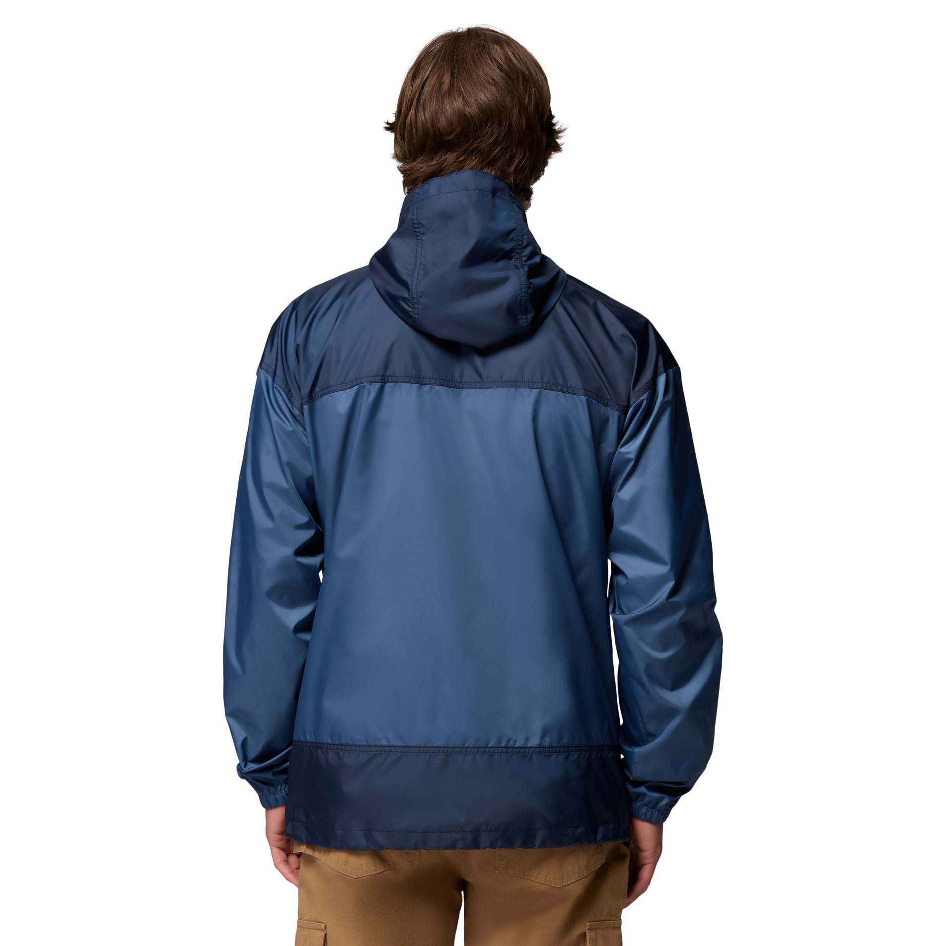 Coupe-vent à capuche zippé Columbia Navy Notre Dame Fighting Irish Flash Challenger II pour homme