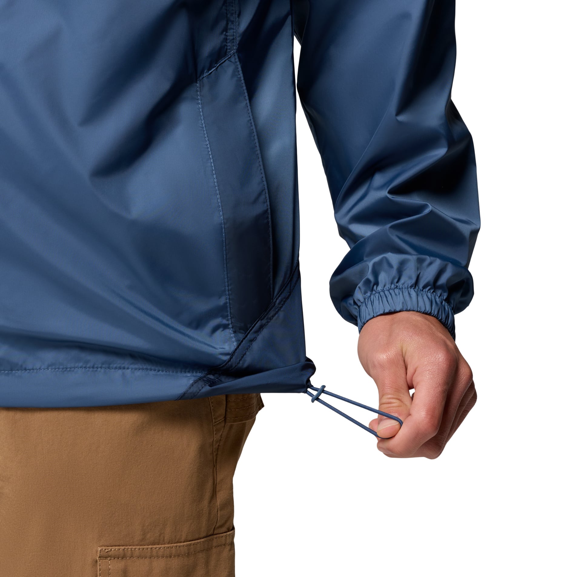 Coupe-vent à capuche zippé Columbia Navy Notre Dame Fighting Irish Flash Challenger II pour homme