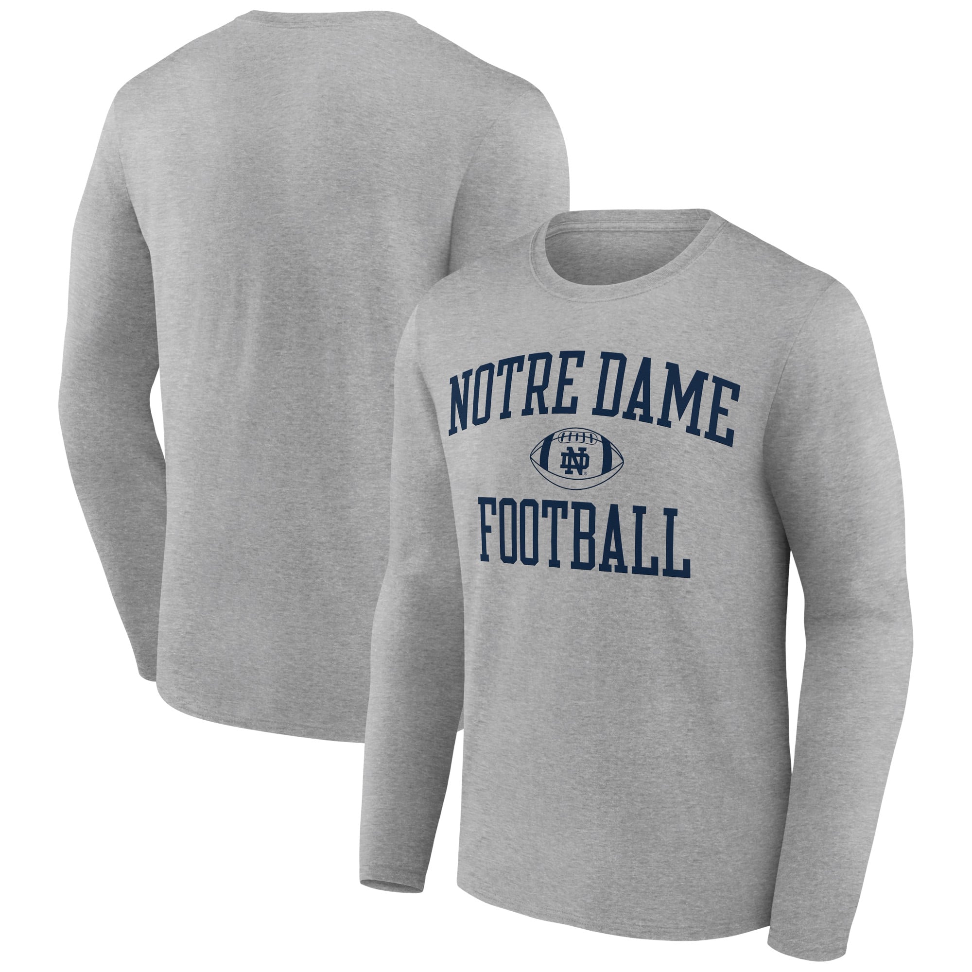Men's Gray Notre Dame Fighting Irish First Sprint Team Long Sleeve