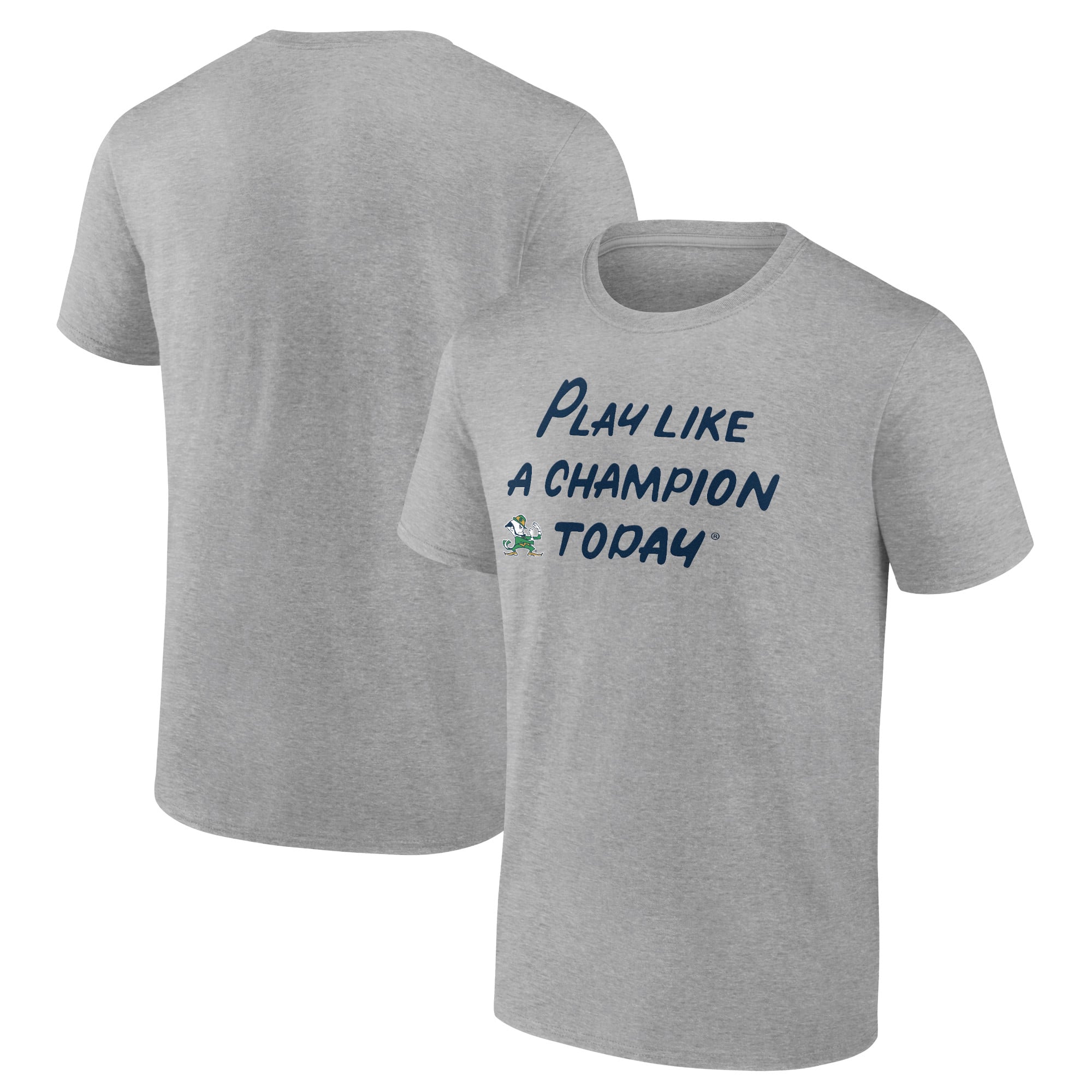Men's Heathered Gray Notre Dame Fighting Irish Play Like A