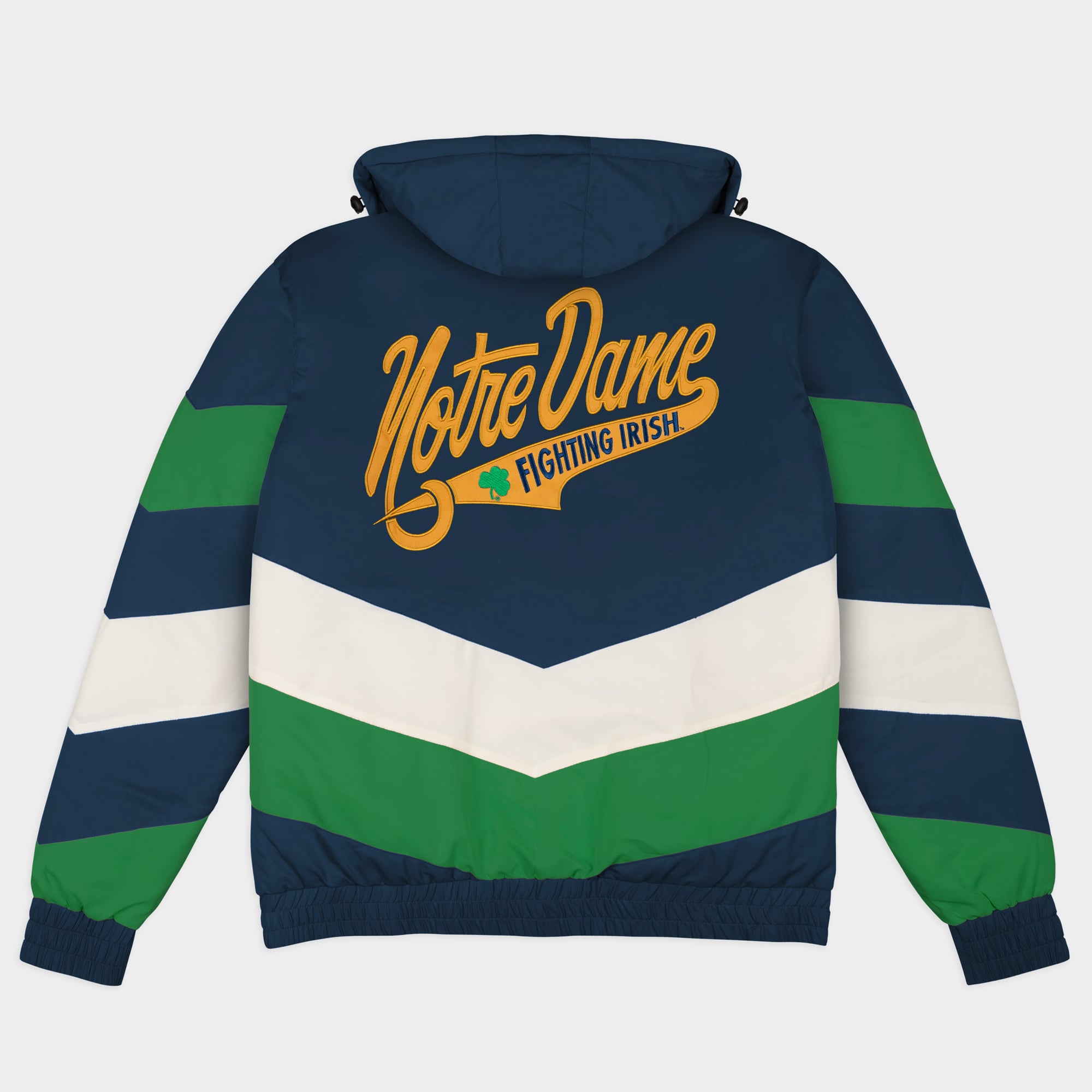 Veste rétro zippée Homefield bleu marine Notre Dame Fighting Irish pour homme