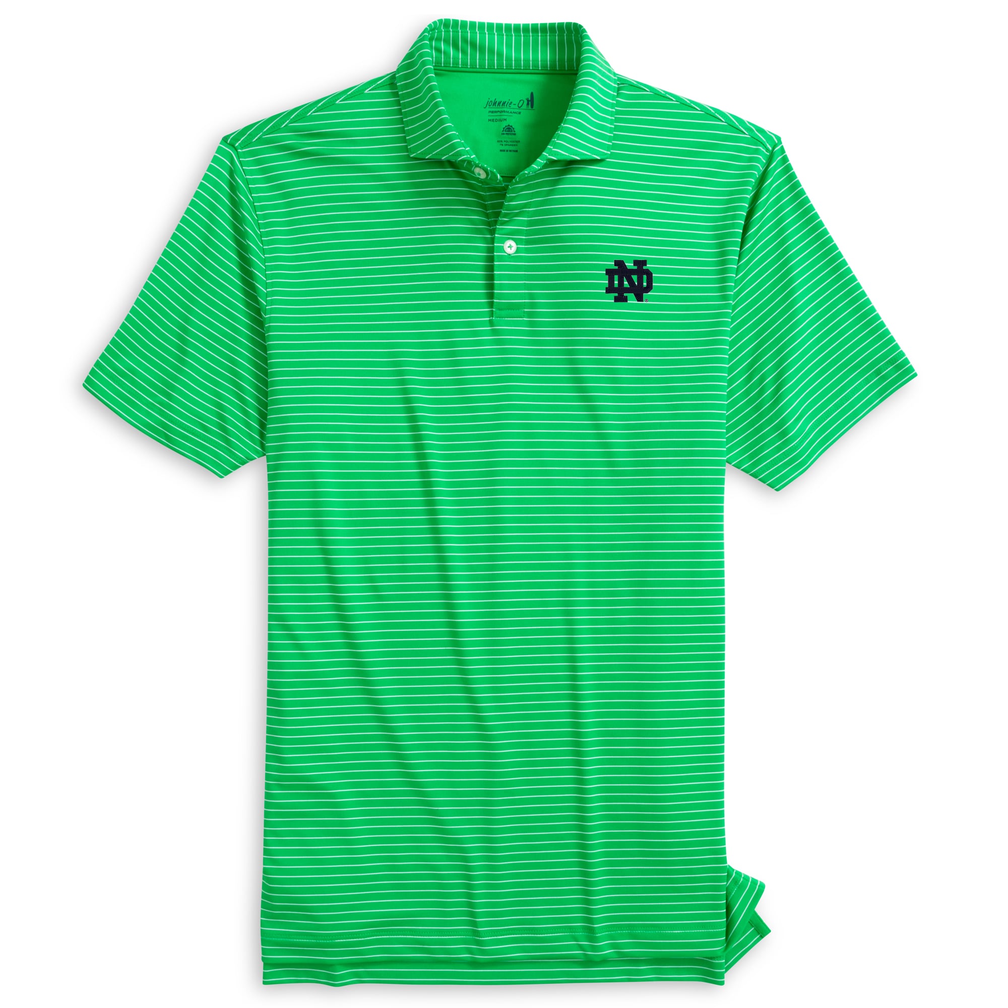 Polo rayé Beau vert Notre Dame Fighting Irish pour homme johnnie-O