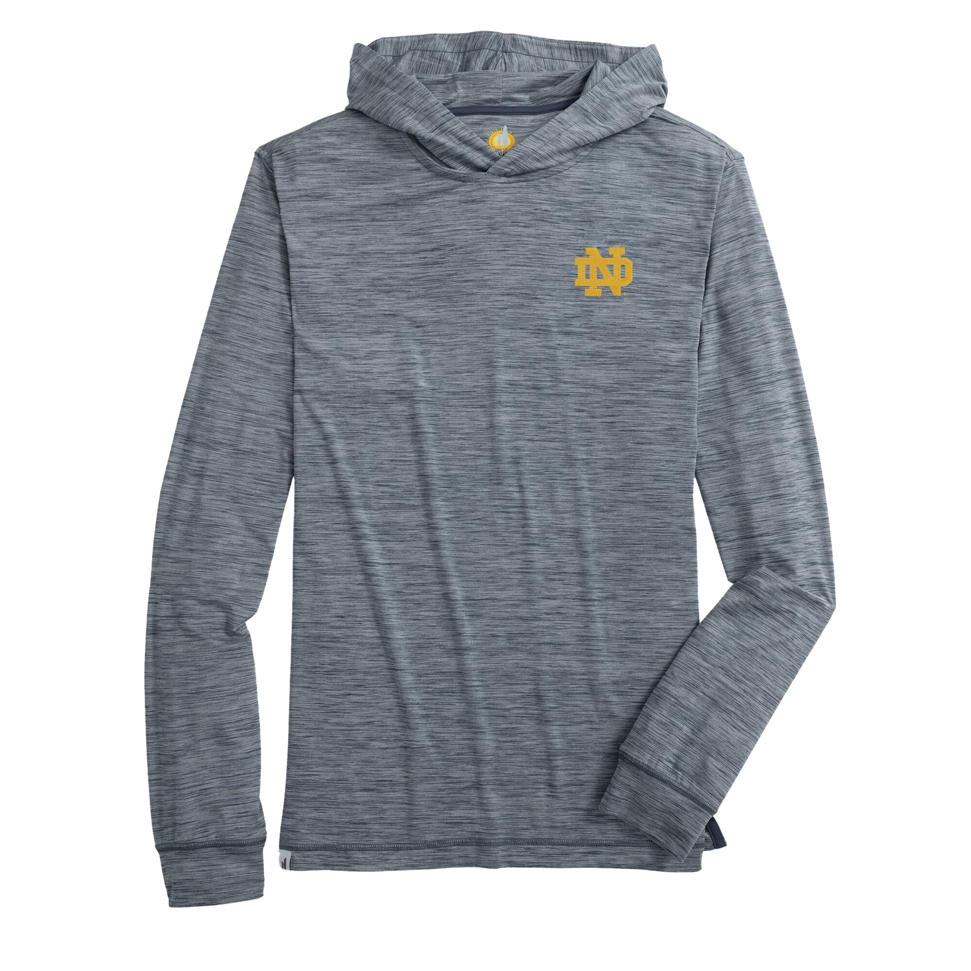 T-shirt à capuche manches longues pour homme johnnie-O Navy Notre Dame Fighting Irish Talon