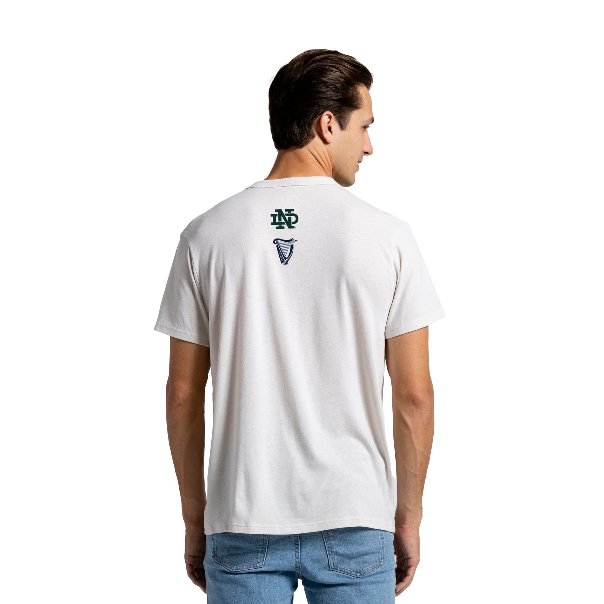 T-shirt Men's League Collegiate Wear crème Notre Dame Fighting Irish Guinness Toucan Tri-Blend