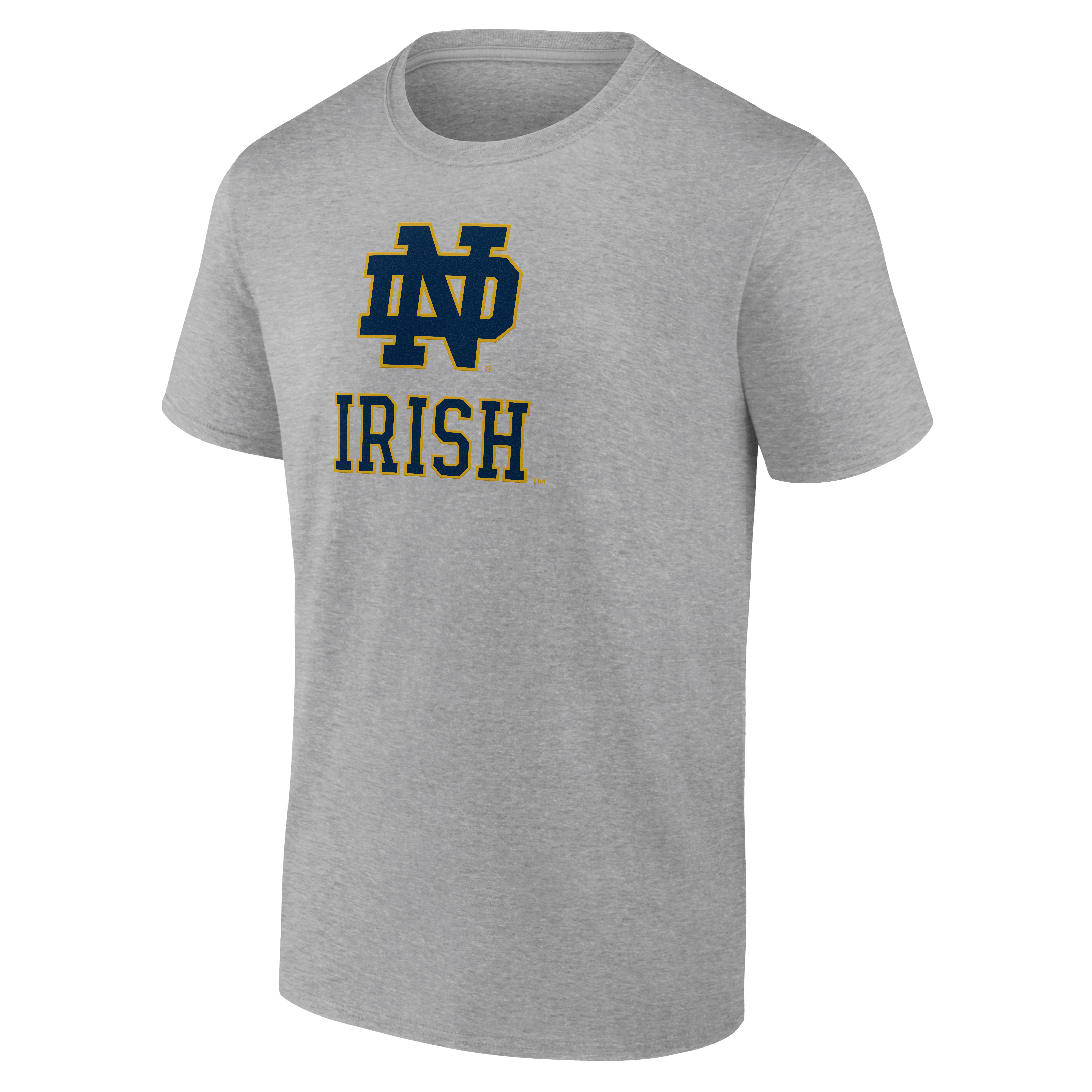 T-shirt homme bleu marine à logo athlétique Notre Dame Fighting Irish