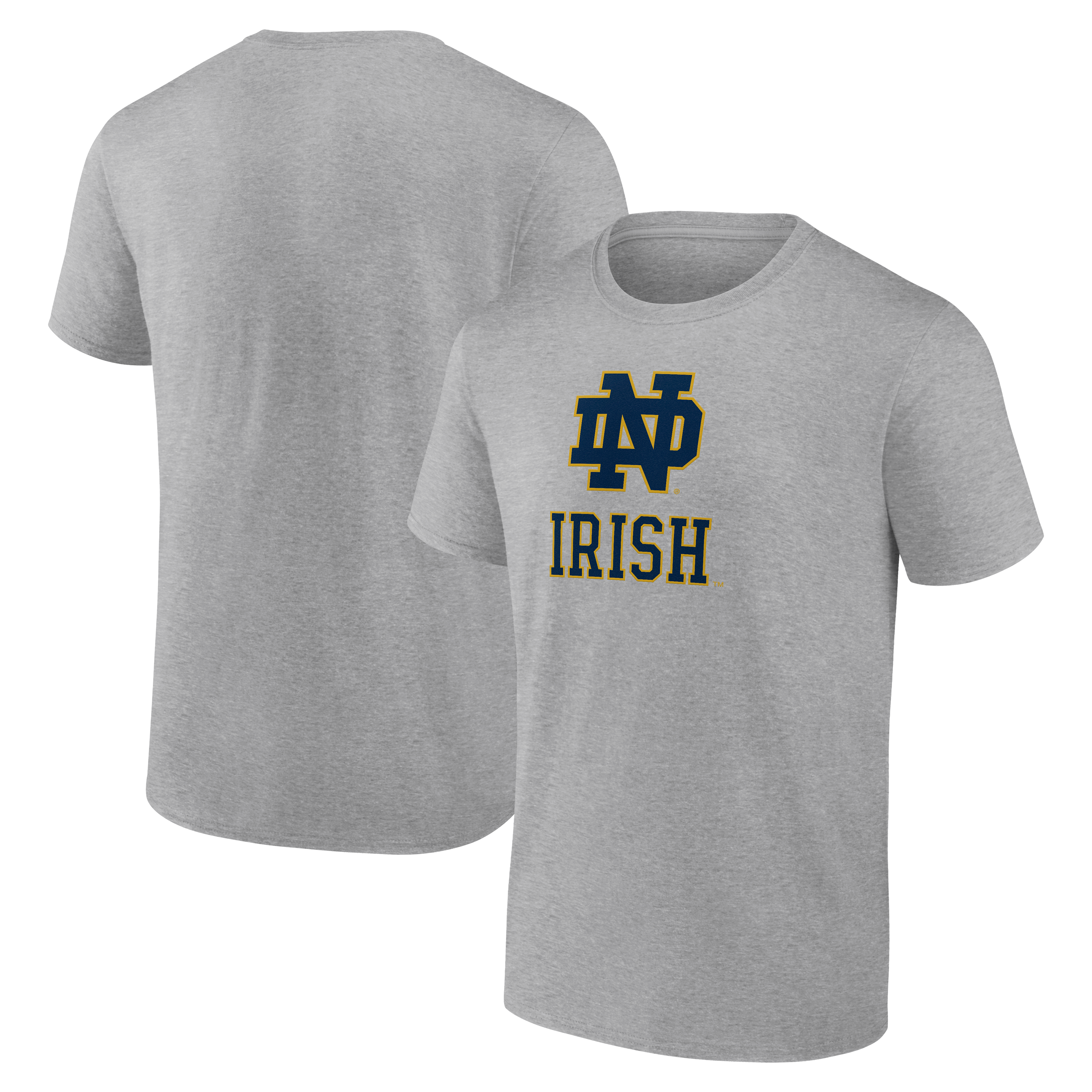 T-shirt homme bleu marine à logo athlétique Notre Dame Fighting Irish