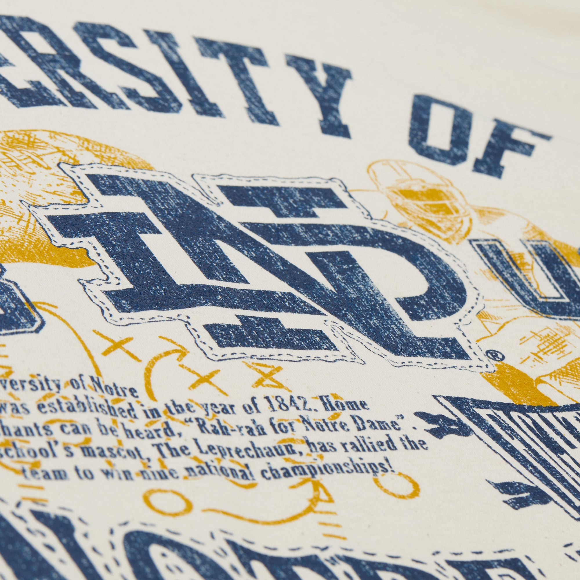 T-shirt Mitchell & Ness crème pour homme