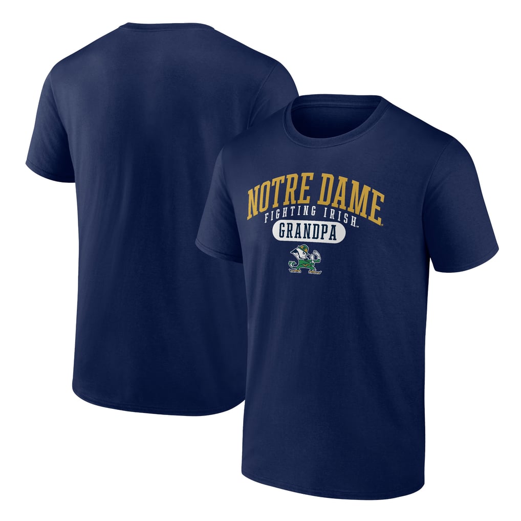 T-Shirt Vintage Années 90 Notre Dame - Motif Combattant Irlandais - Taille L - Occasion