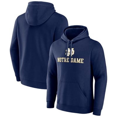 Notre Dame Fighting Irish Lockup Team Pullover Hoodie - Navy