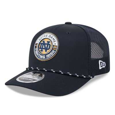  Notre Dame Fighting Irish New Era Rope 9SEVENTY Adjustable Hat - Navy