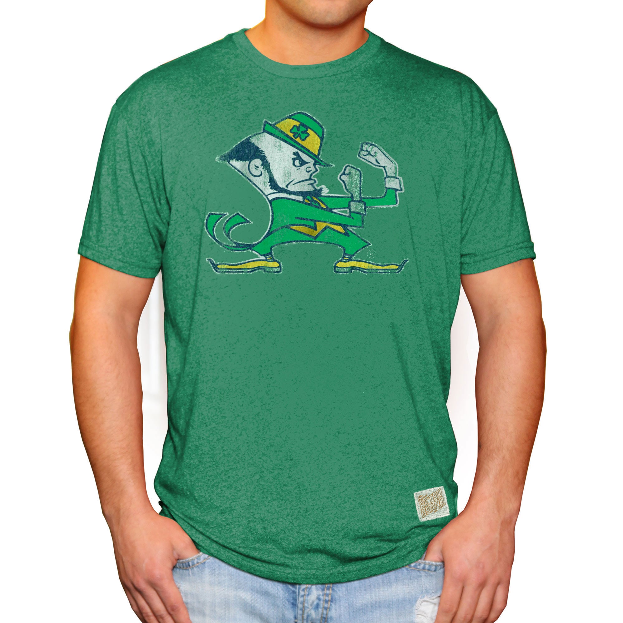Men's Original Retro Brand Green Notre Dame Fighting Irish