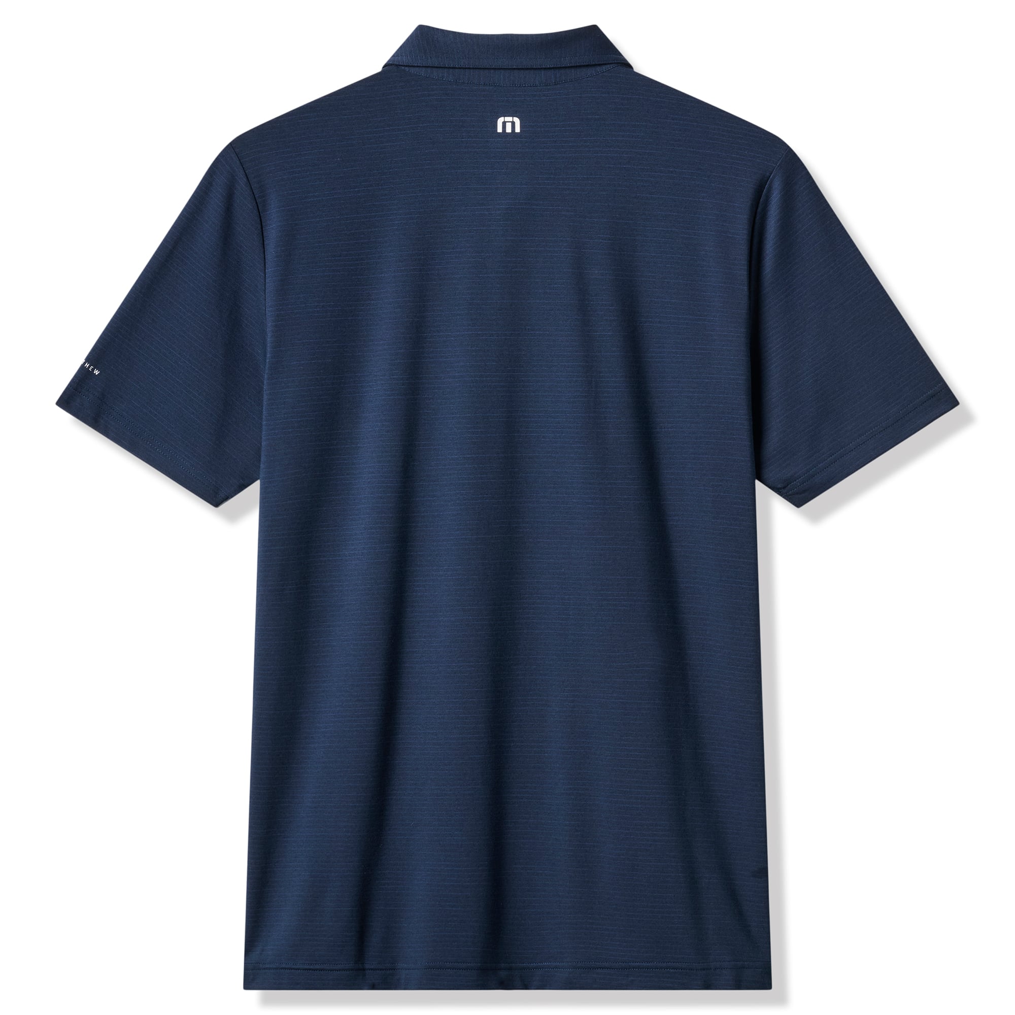 Men's TravisMathew Navy Notre Dame Fighting Irish Halftime Show Heater Tri-Blend Polo
