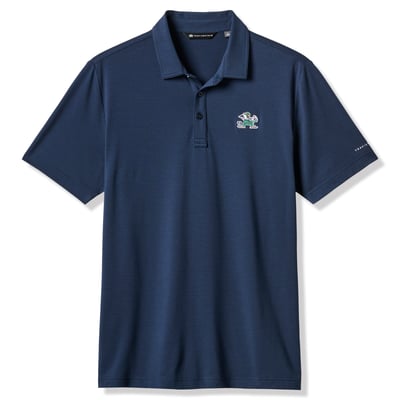  Notre Dame Fighting Irish TravisMathew Halftime Show Heater Tri-Blend Polo - Navy