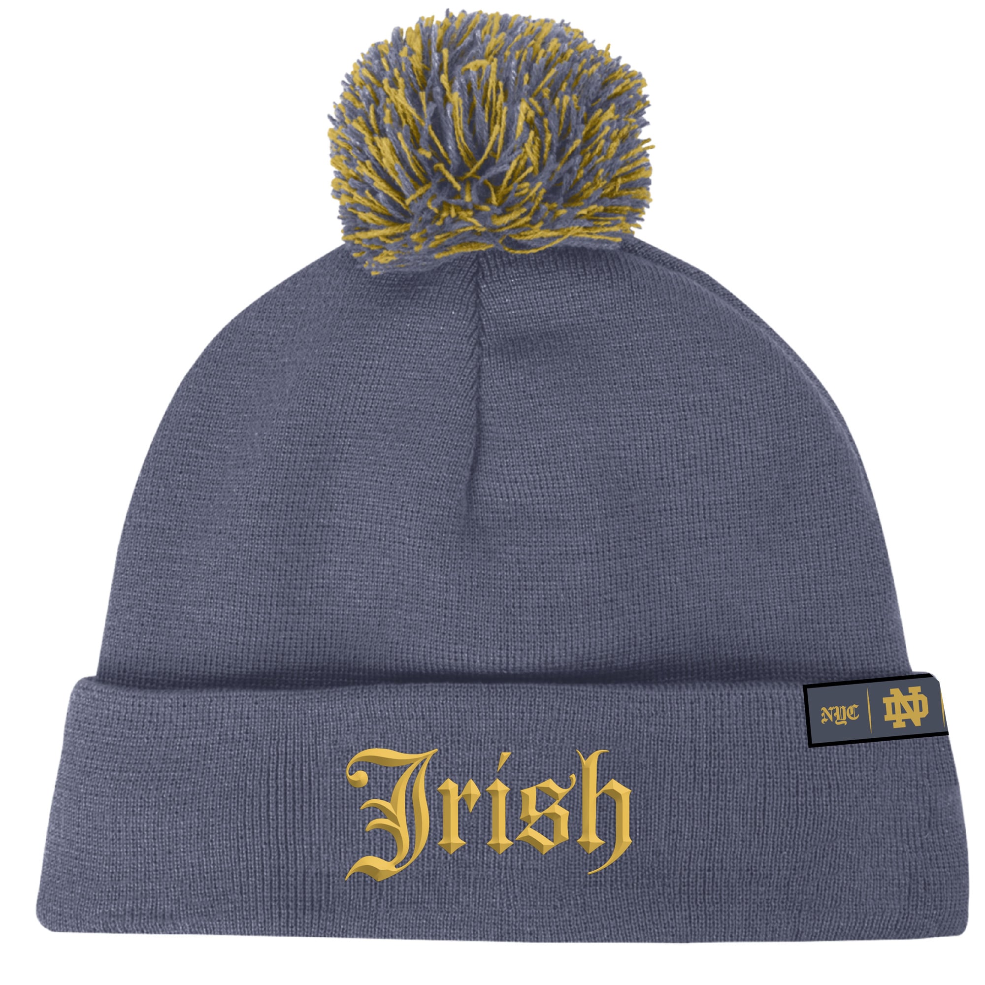 Under Armour Iconic Collection Notre Dame Beanie Under armour Notre Dame Fighting Irish Sports Fan Cap, Hats  main image 4
