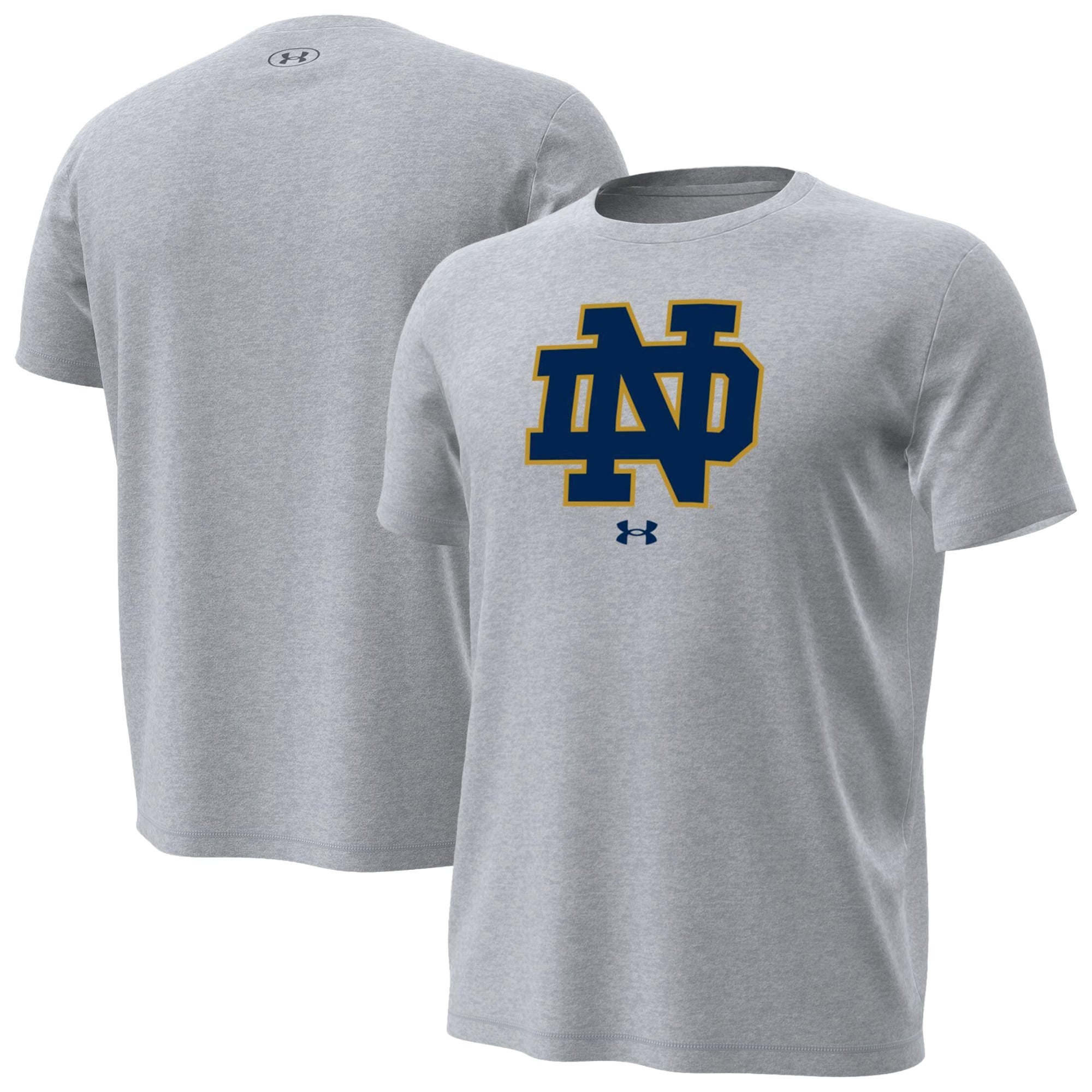 Men's Under Armour Navy Notre Dame Fighting Irish Primary Tech Stretch T-Shirt
