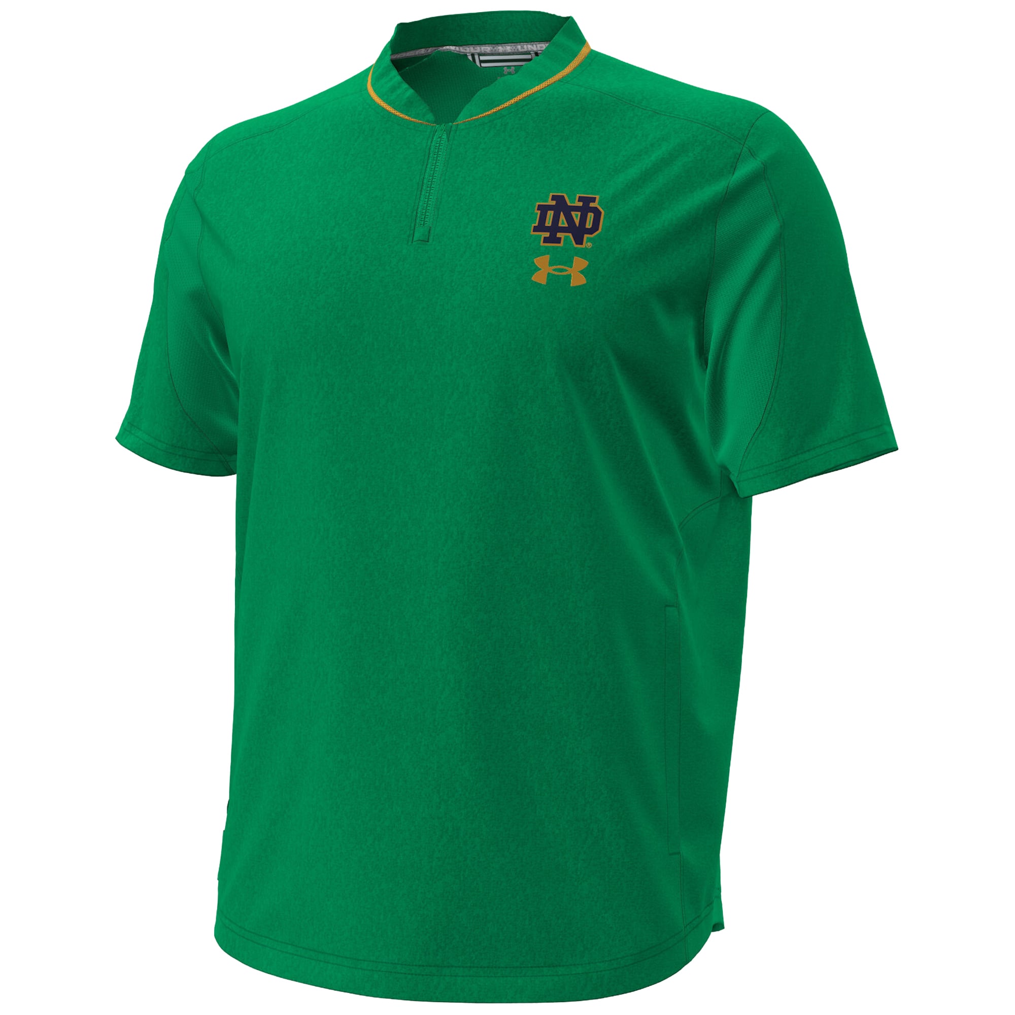 Men's Under Armour Notre Dame Fighting Irish 2026 Sideline Motivate Woven Quarter-Zip Pullover