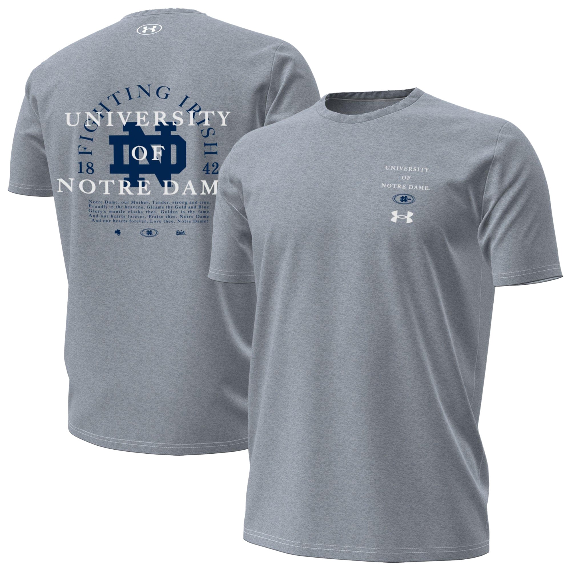 T-shirt de performance Under Armour Kelly Green Notre Dame Fighting Irish 2026 pour homme