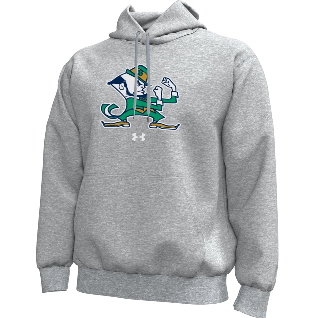Men's Under Armour Heather Gray Notre Dame Fighting Irish Core Icon ...