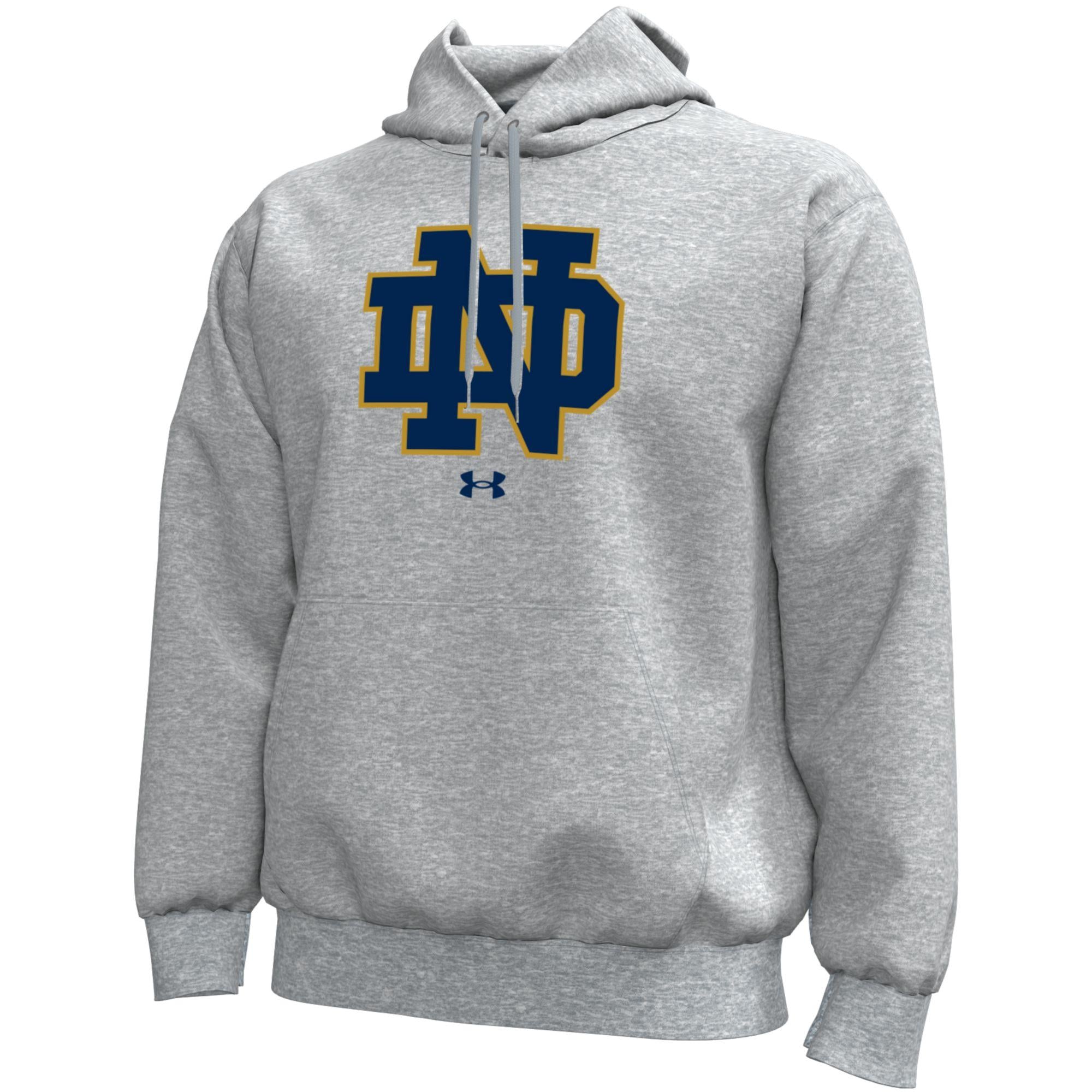 Men's Under Armour Kelly Green Notre Dame Fighting Irish Core Icon Fleece Pullover Hoodie