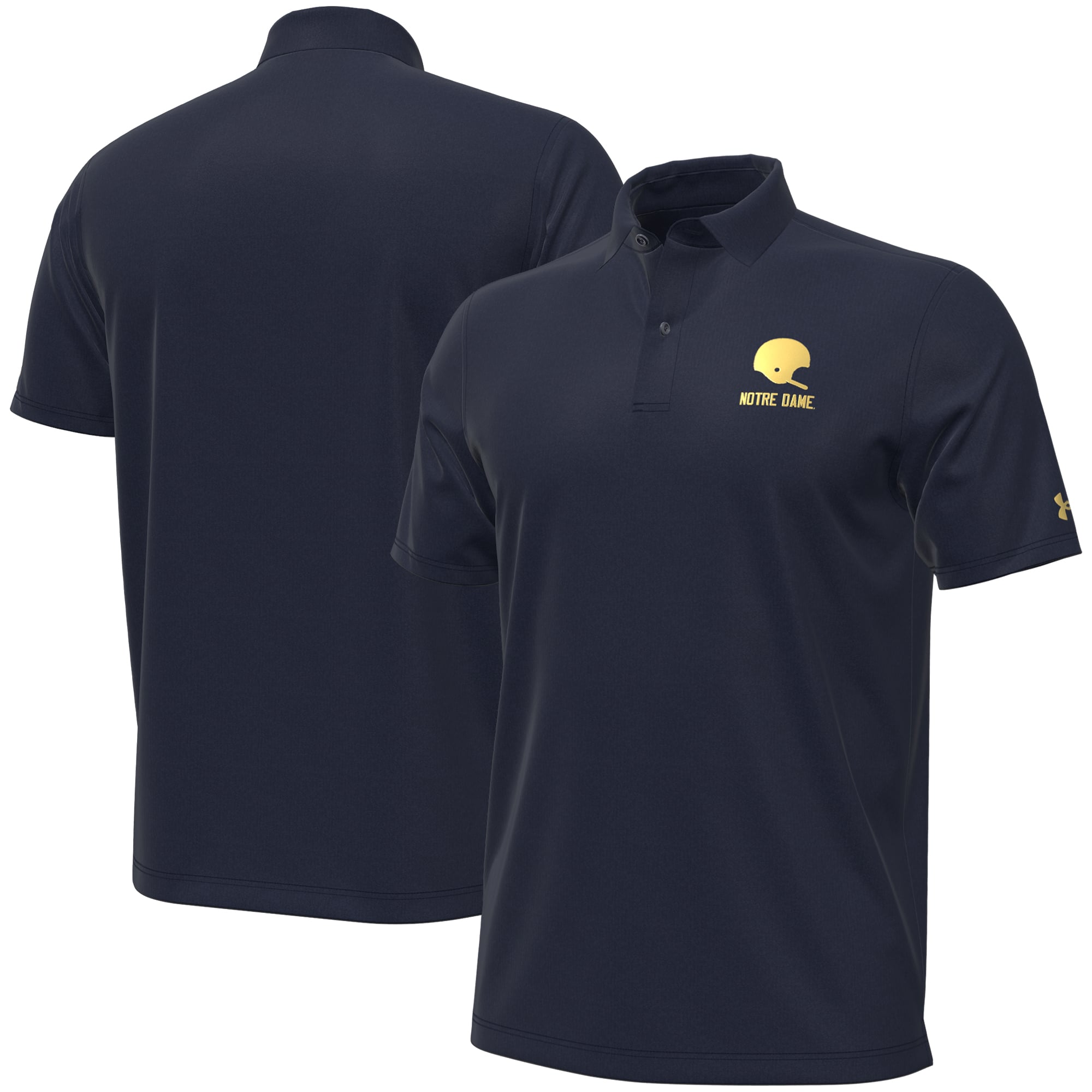 Men's Under Armour  Nautical Navy Notre Dame Fighting Irish 2026 Shamrock Series Performance Playoff Polo