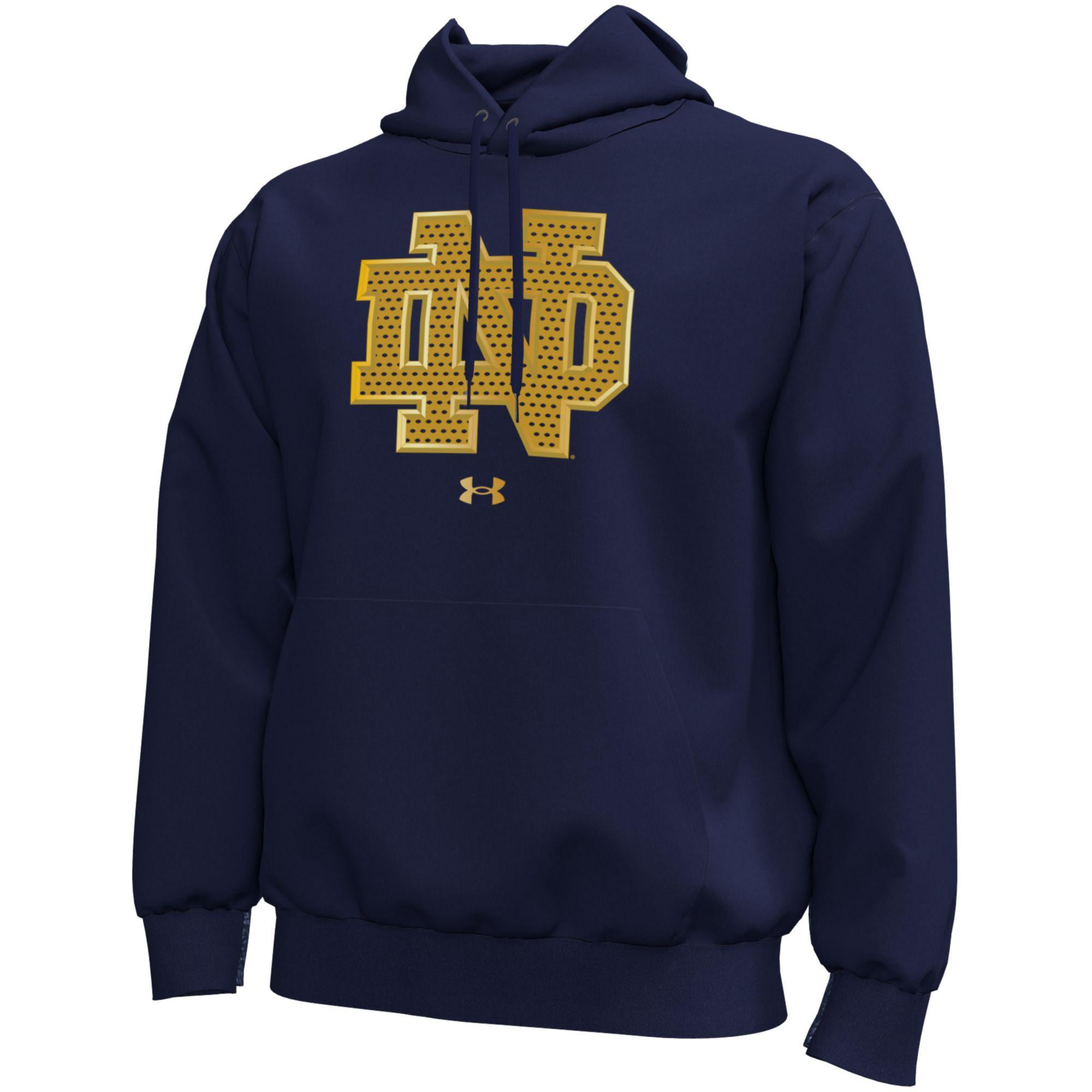 Men's Under Armour  Navy Notre Dame Fighting Irish 2026 Shamrock Series Icon Fleece Hoodie