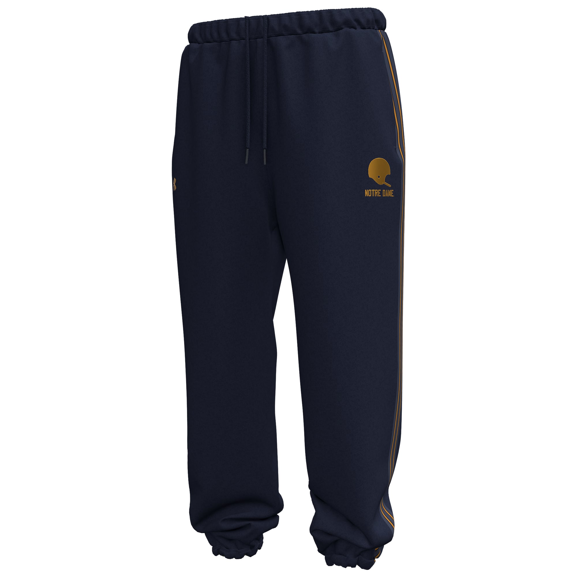 Men's Under Armour  Navy Notre Dame Fighting Irish 2026 Shamrock Series Icon Taped Pants