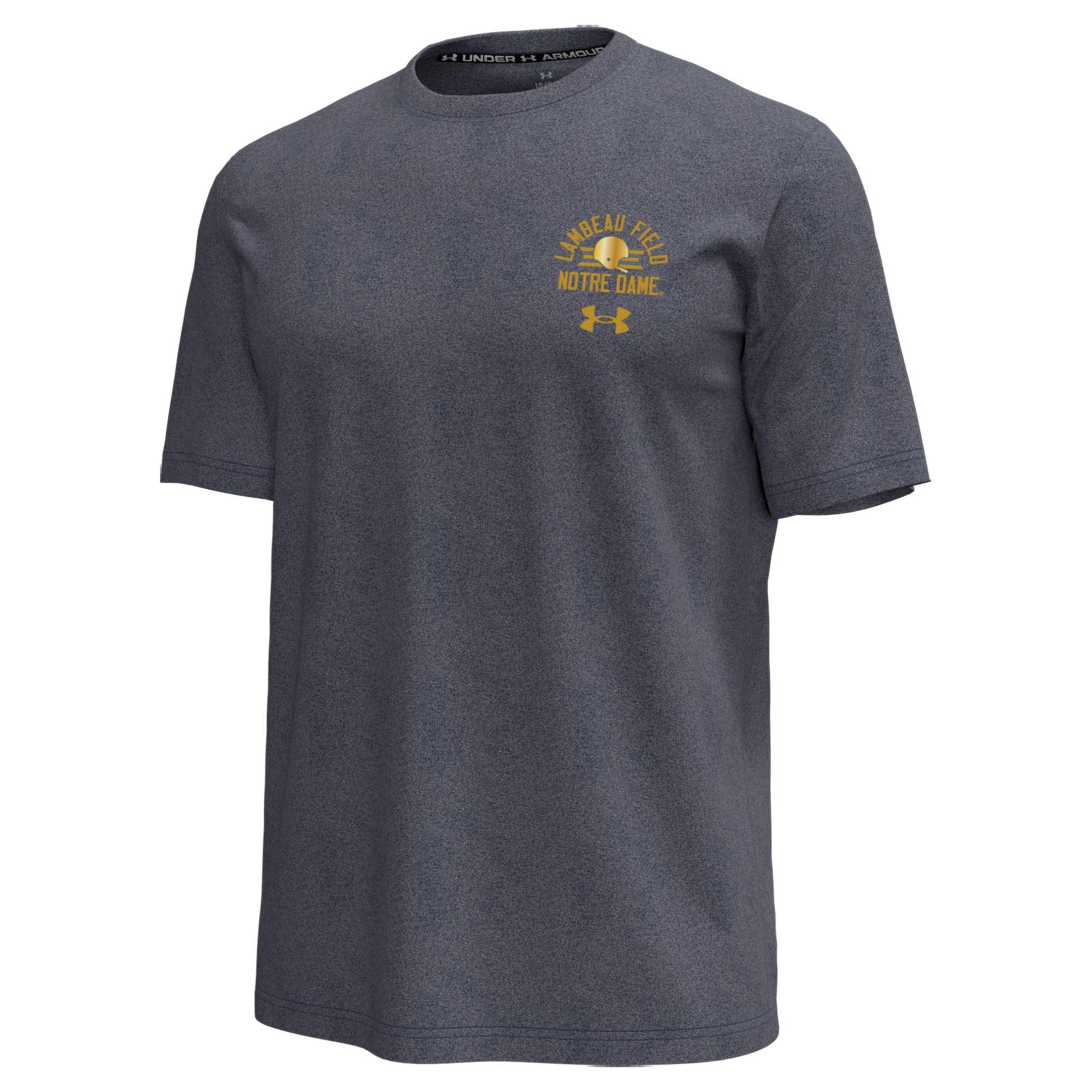 Men's Under Armour  Navy Notre Dame Fighting Irish 2026 Shamrock Series Icon Tri-Blend T-Shirt