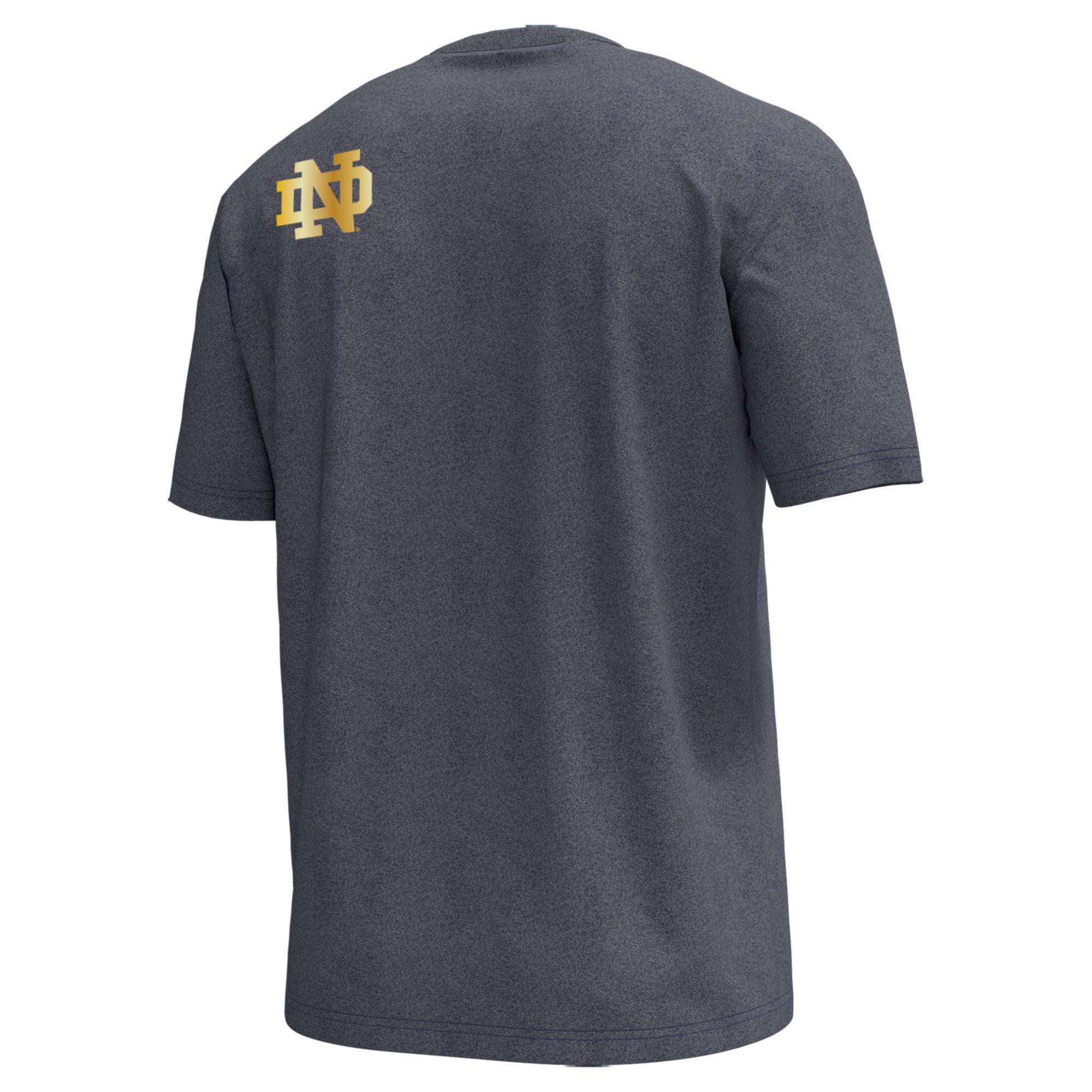 Men's Under Armour  Navy Notre Dame Fighting Irish 2026 Shamrock Series Icon Tri-Blend T-Shirt