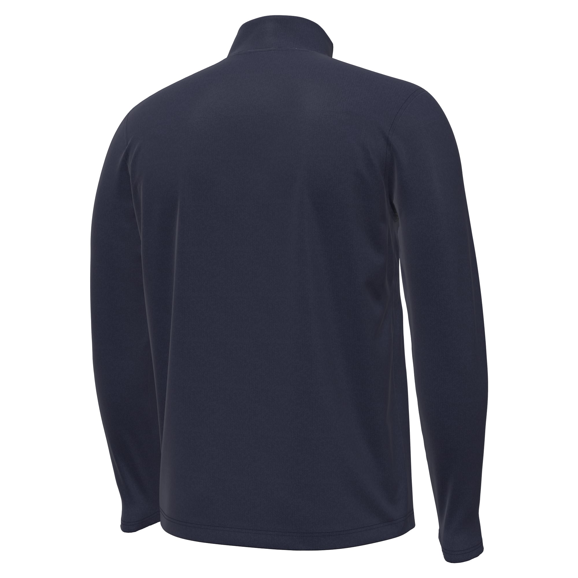 Men's Under Armour Navy Notre Dame Fighting Irish 2026 Shamrock Series Metallic Lambeau Field Arch Quarter-Zip Pullover
