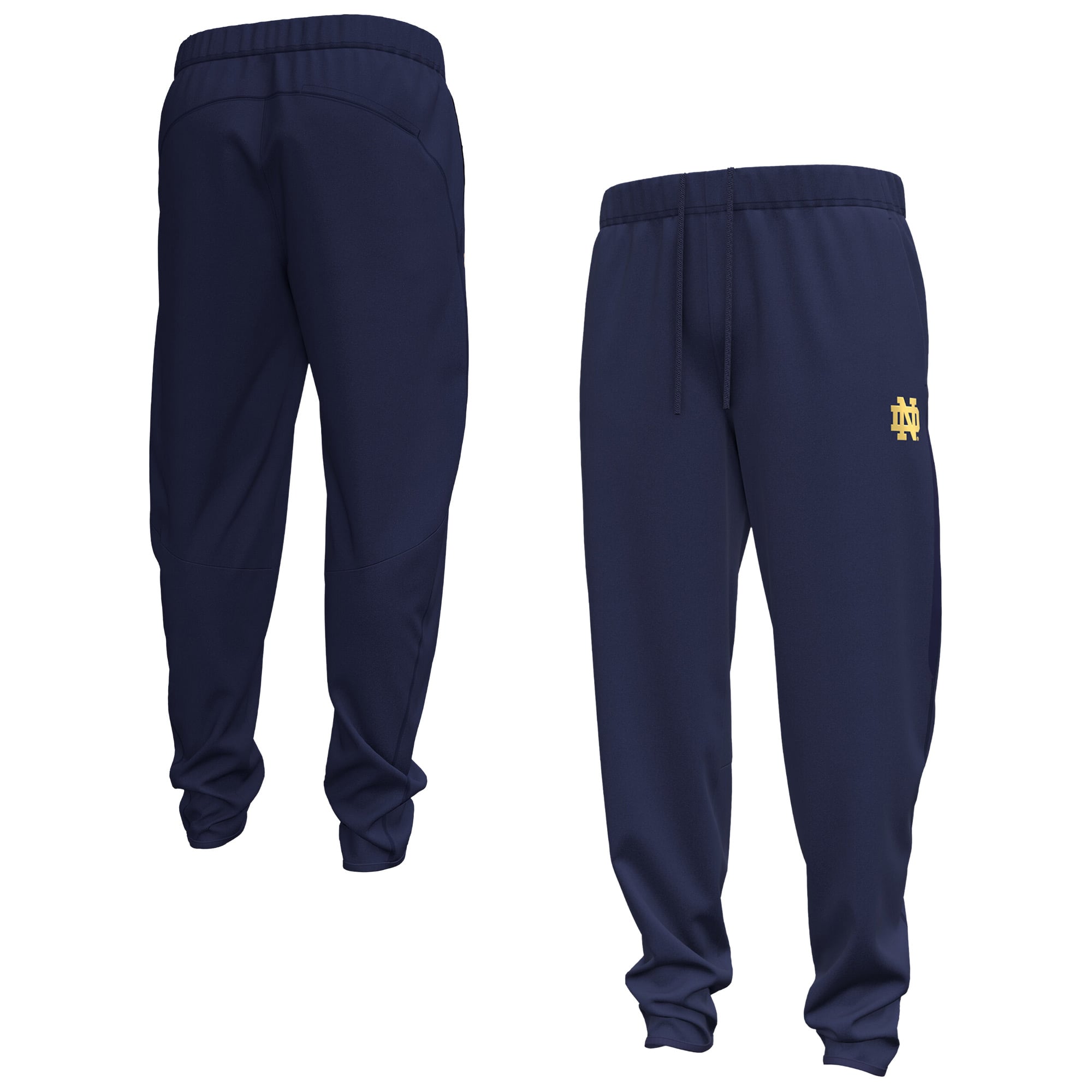 Men's Under Armour Navy Notre Dame Fighting Irish 2026 Sideline Unstoppable Fleece Pants