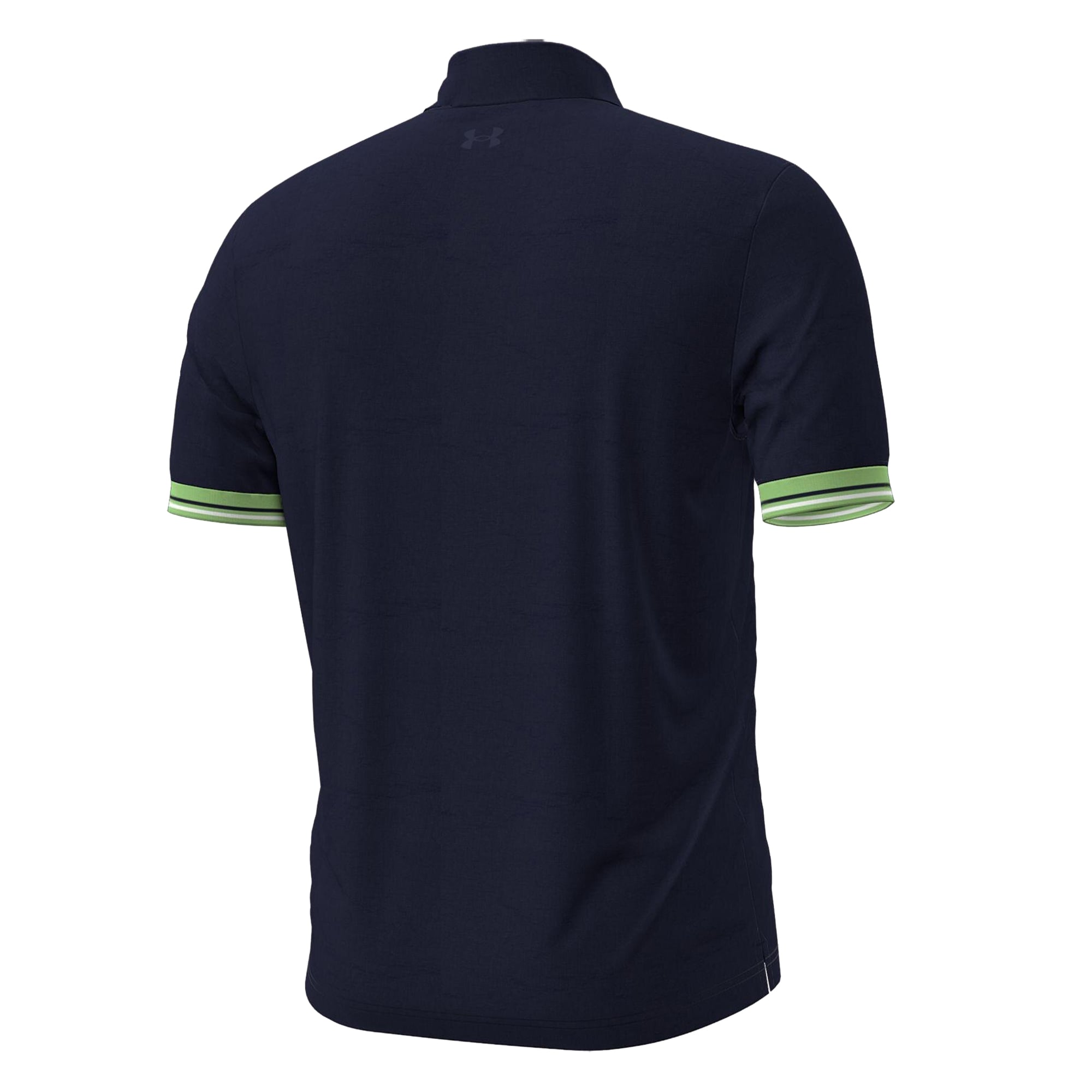 Men's Under Armour Navy Notre Dame Fighting Irish Aura Cuff Polo