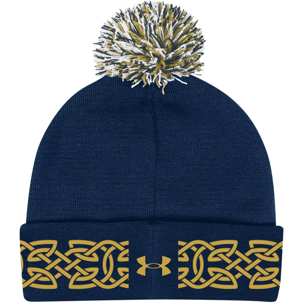 Under Armour Iconic Collection Notre Dame Beanie Under Armour Notre Dame Fighting Irish Cuffed Knit Pom  main image 4