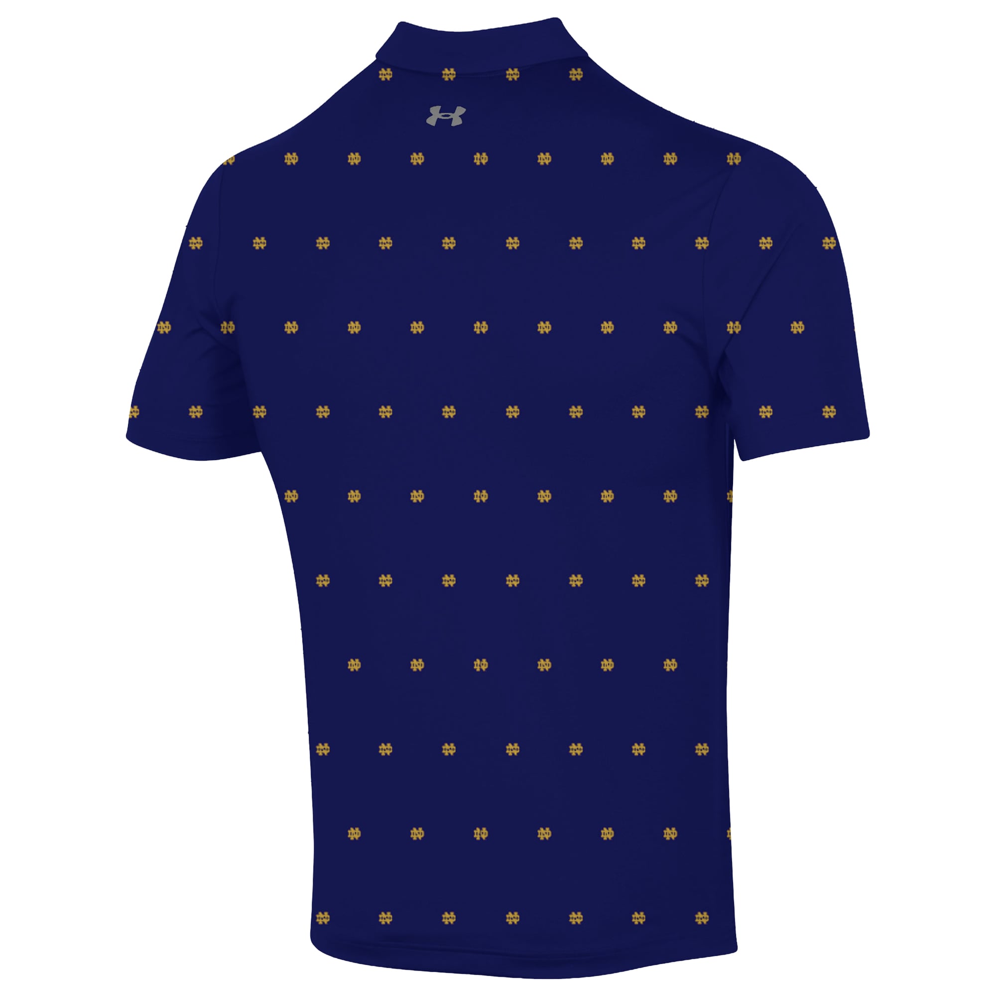Men's Under Armour Navy Notre Dame Fighting Irish Gameday Armourfuse Polo