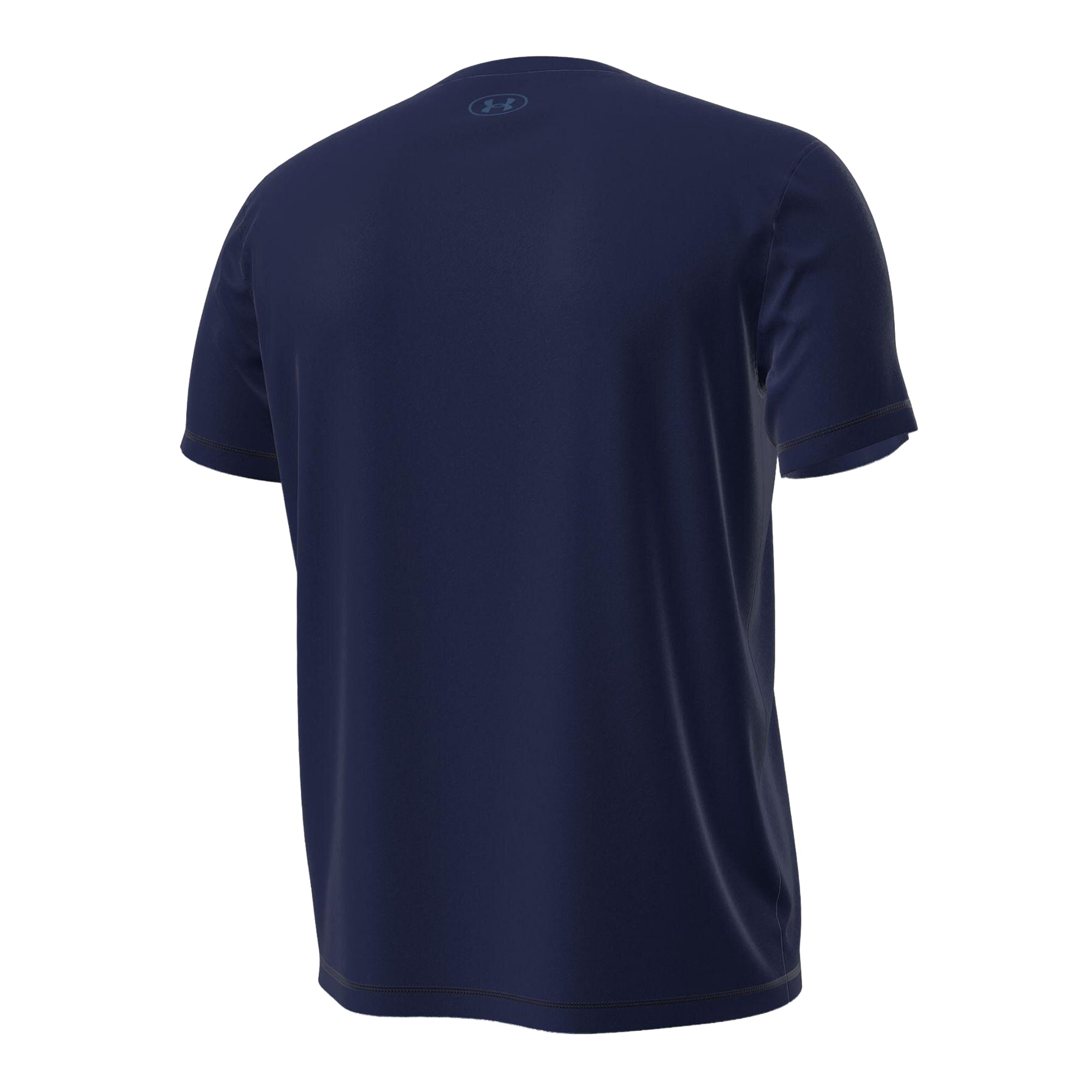 T-shirt technique extensible Under Armour bleu marine Notre Dame Fighting Irish Hockey Leprechaun pour homme