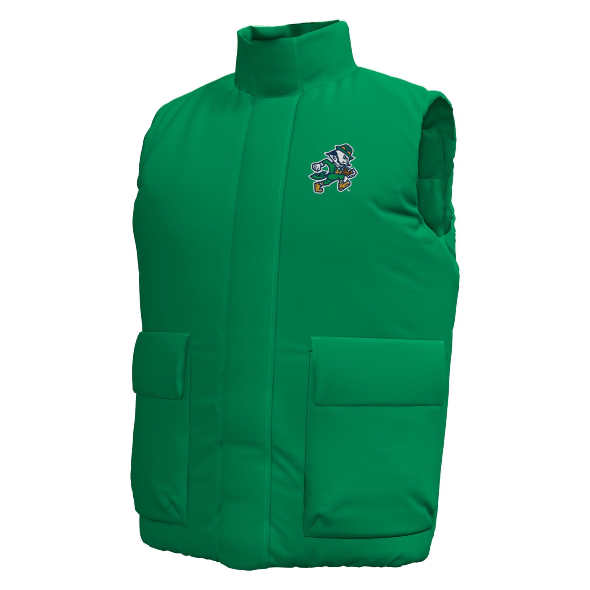 Gilet zippé Under Armour n°1 Kelly Green Notre Dame Fighting Irish Wear Expanse pour homme