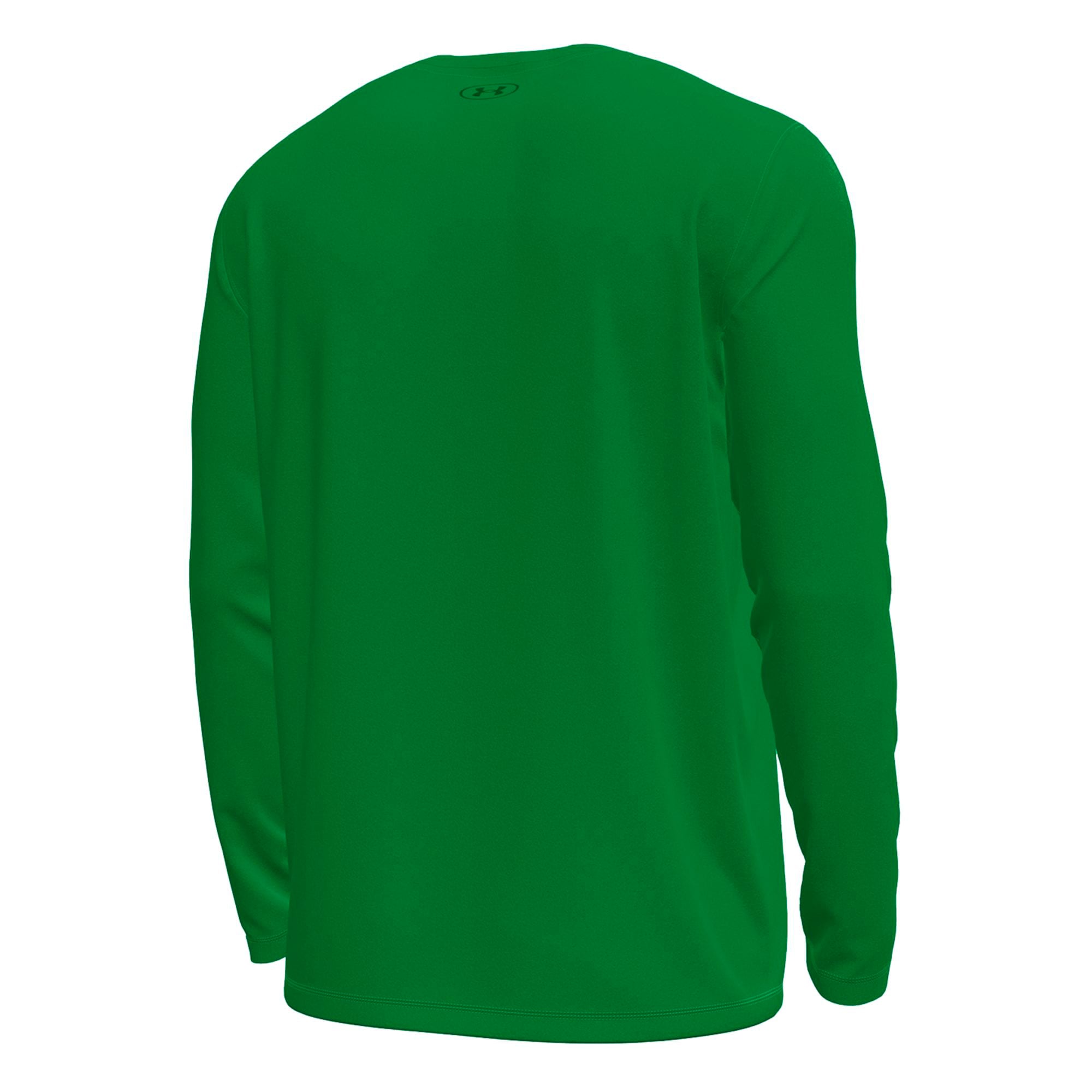 T-shirt à manches longues extensible Green Tech Under Armour n°1 Kelly Notre Dame Fighting Irish pour homme