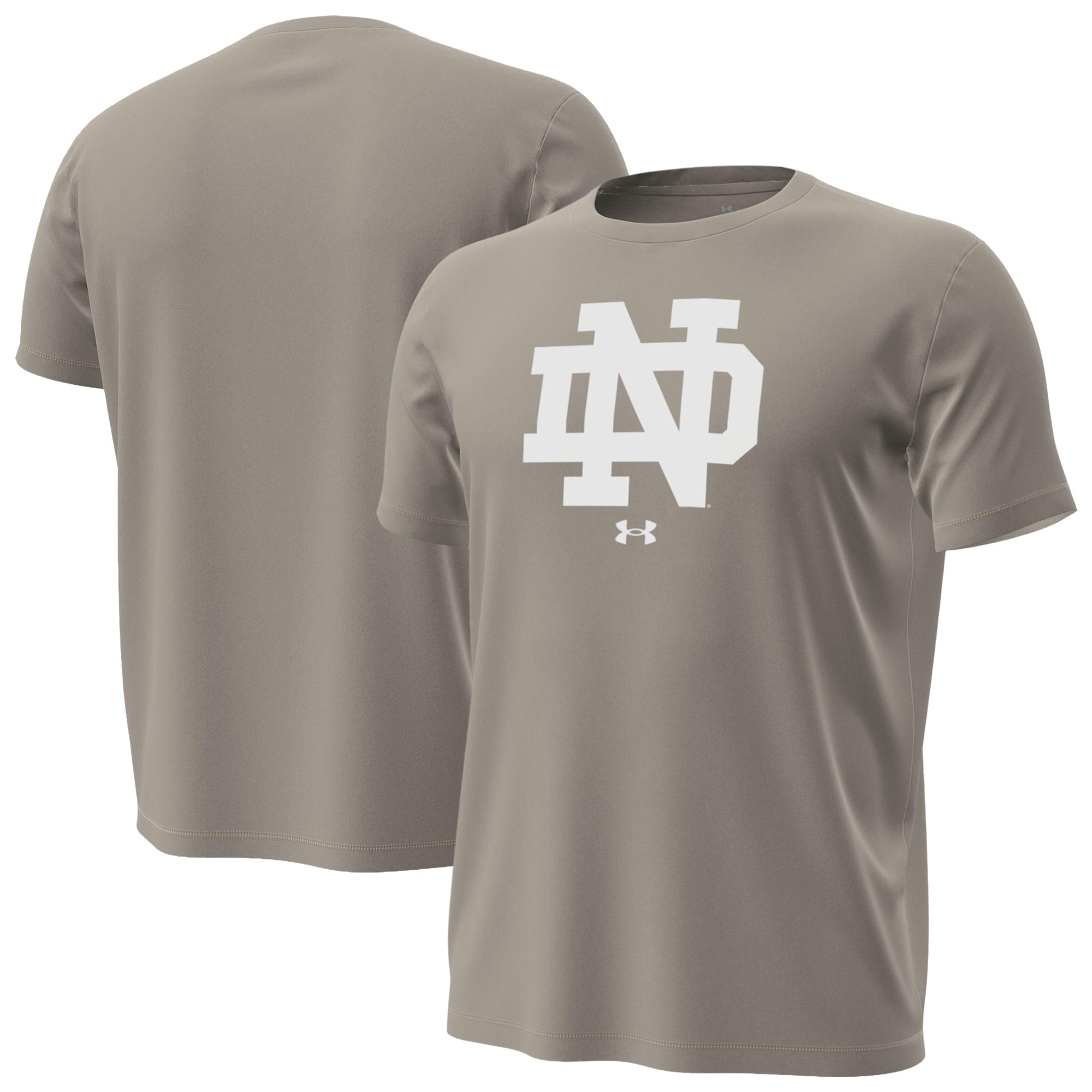 T-shirt Under Armour Stone Notre Dame Fighting Irish Inline Core pour homme
