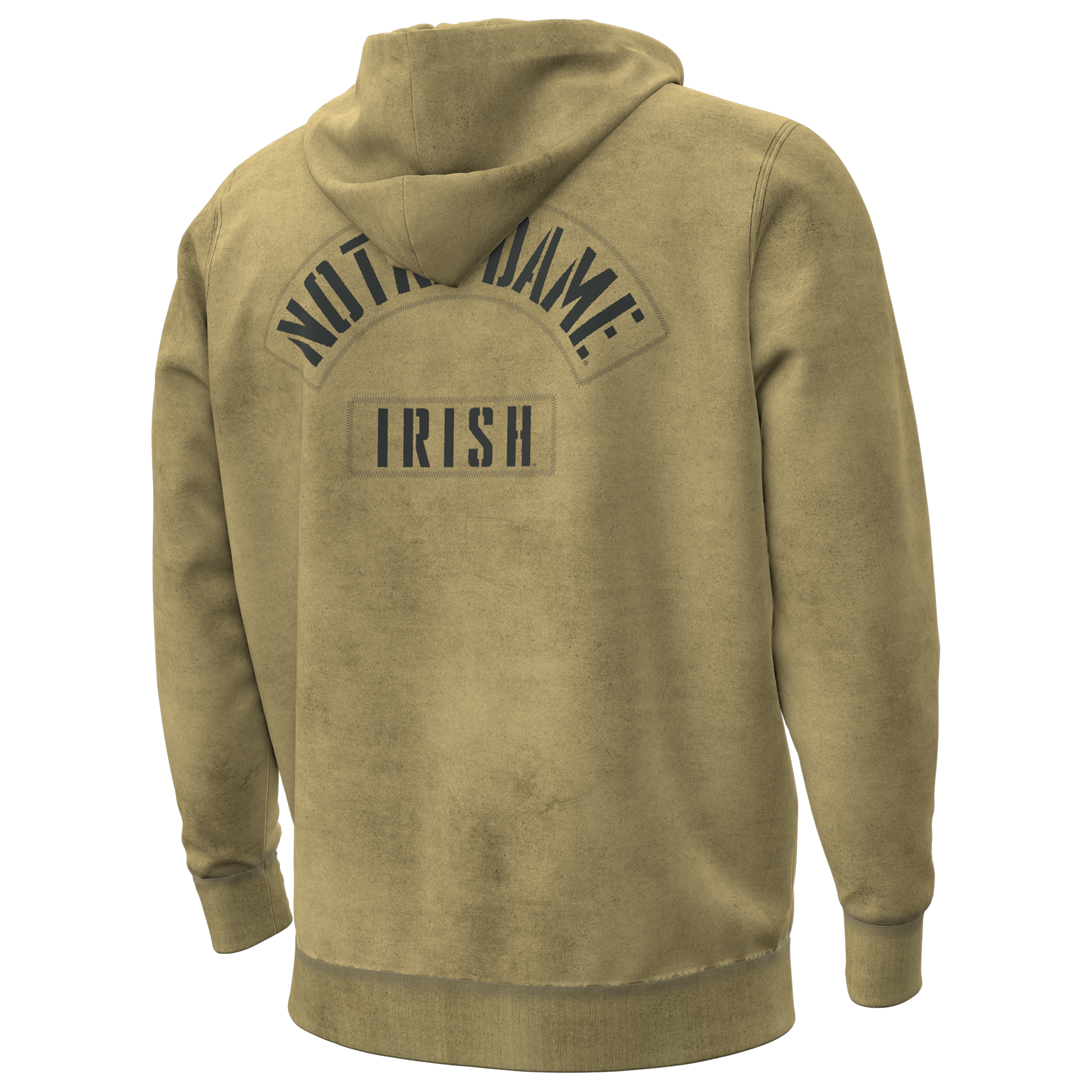 Sweat à capuche Under Armour beige Notre Dame Fighting Irish 2026 Freedom Collection pour homme