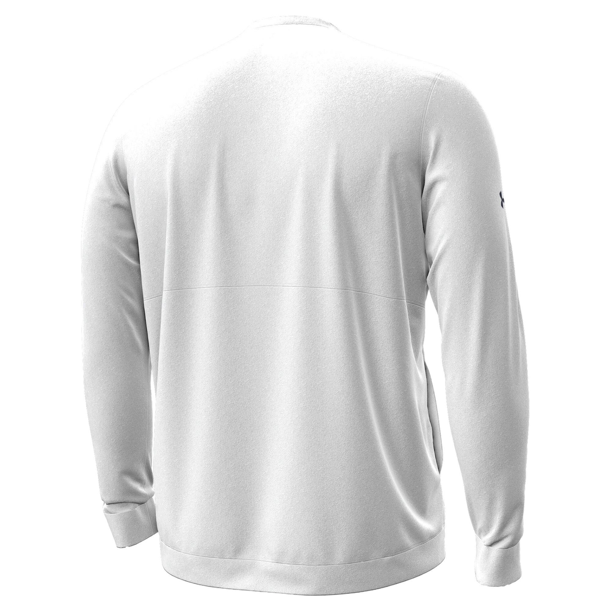 Sweat-shirt d'hiver Under Armour blanc pour homme, modèle Notre Dame Fighting Irish 2026 Sideline Meridian.