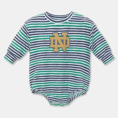 Notre Dame Fighting Irish ZooZatz Newborn & Infant Cozy Fleece Bodysuit - Navy